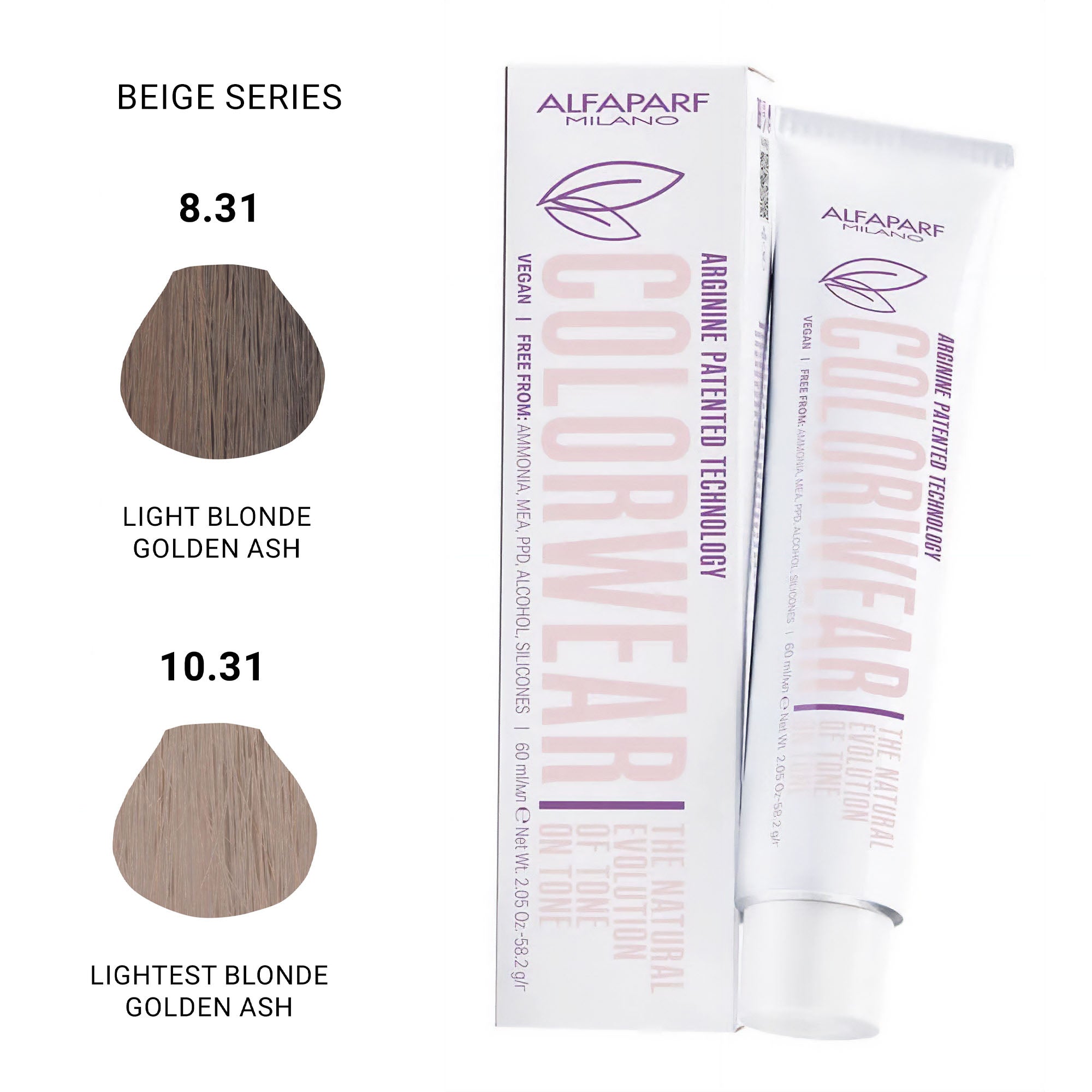 Alfaparf - Color Wear Semi Permanent Hair Colour Beige Series 60ml