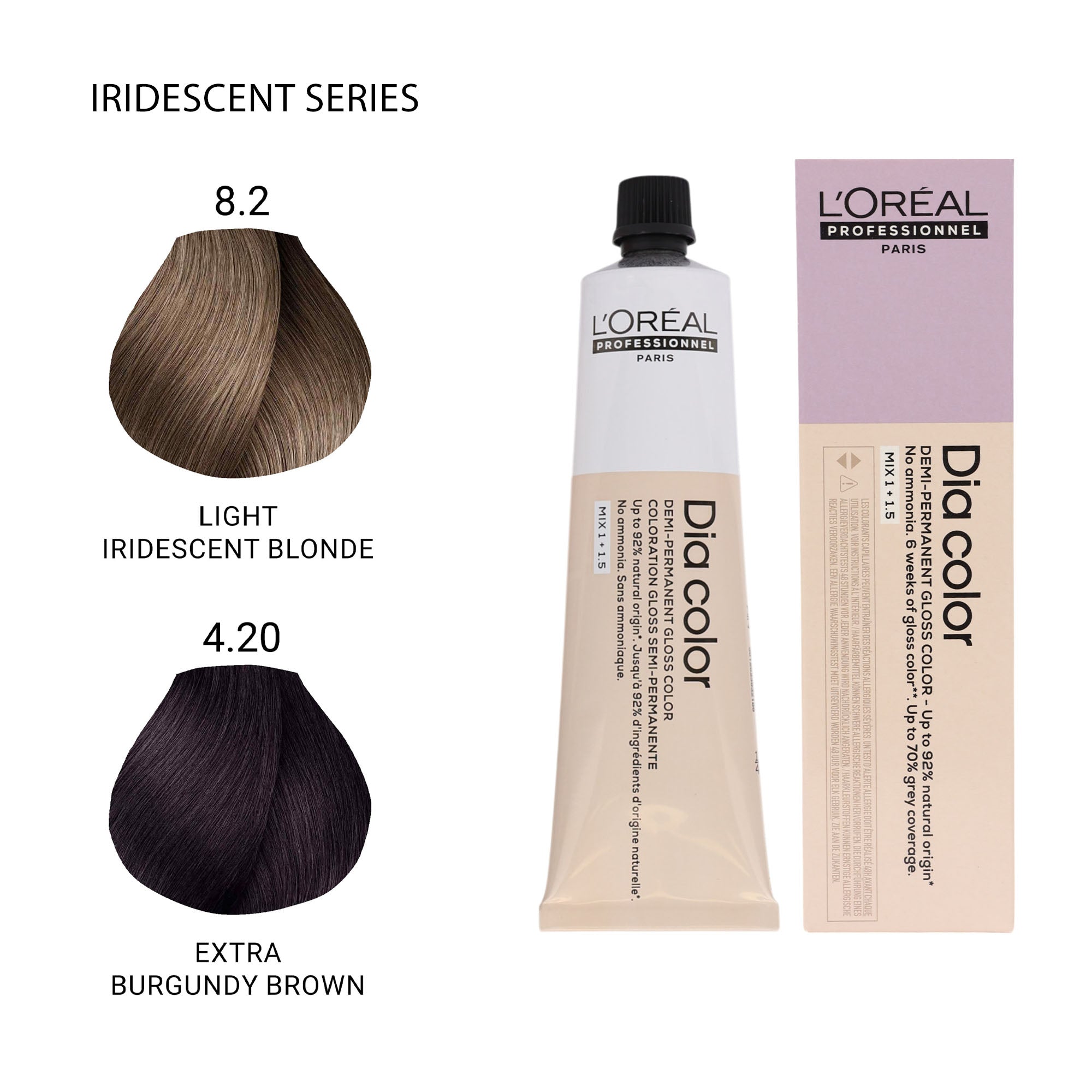 Loreal Professionnel - Dia Color Demi Permanent Gloss Hair Colour Iridescent Series 60ml