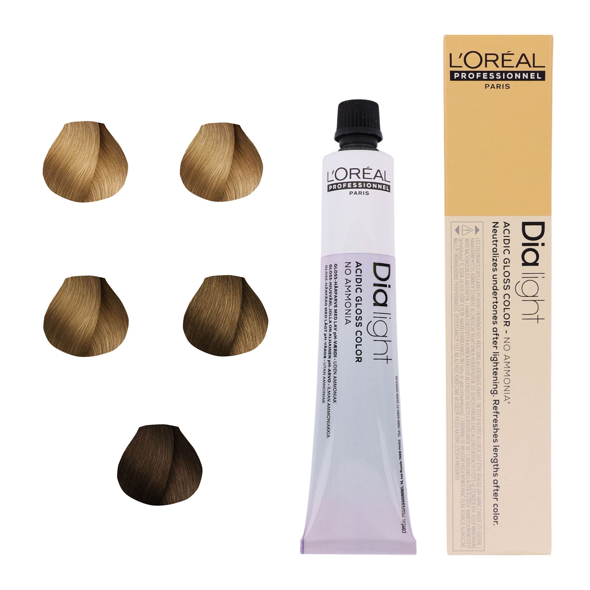 Loreal Professionnel - Dia Light Demi Permanent Acidic Gloss Hair Colour Gold Series 50ml