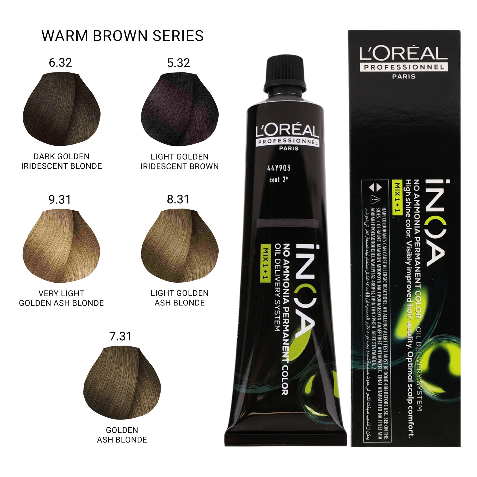 Loreal Professionnel - INOA No Ammonia Permanent Hair Colour Warm Brown Series 60ml