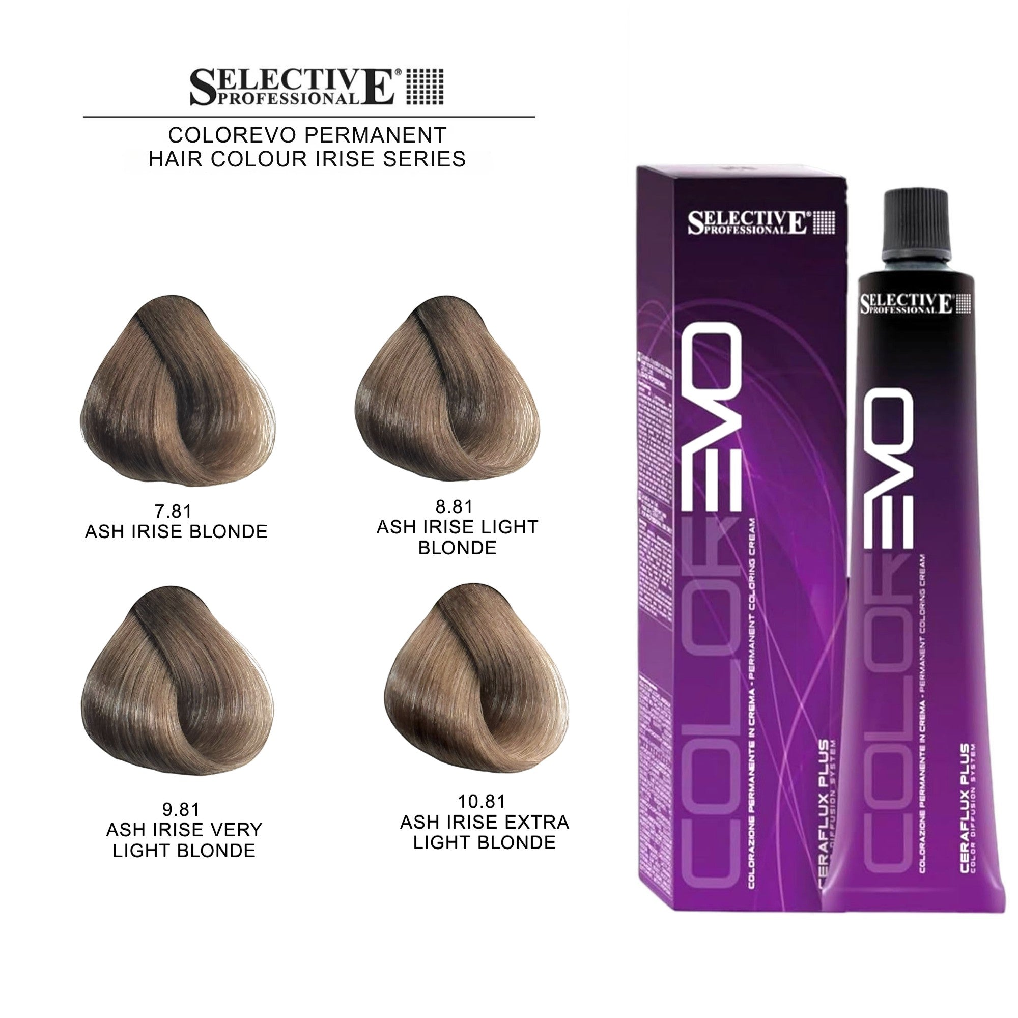 Selective Professional - Colorevo Permanent Hair Colour Irise Series 100ml