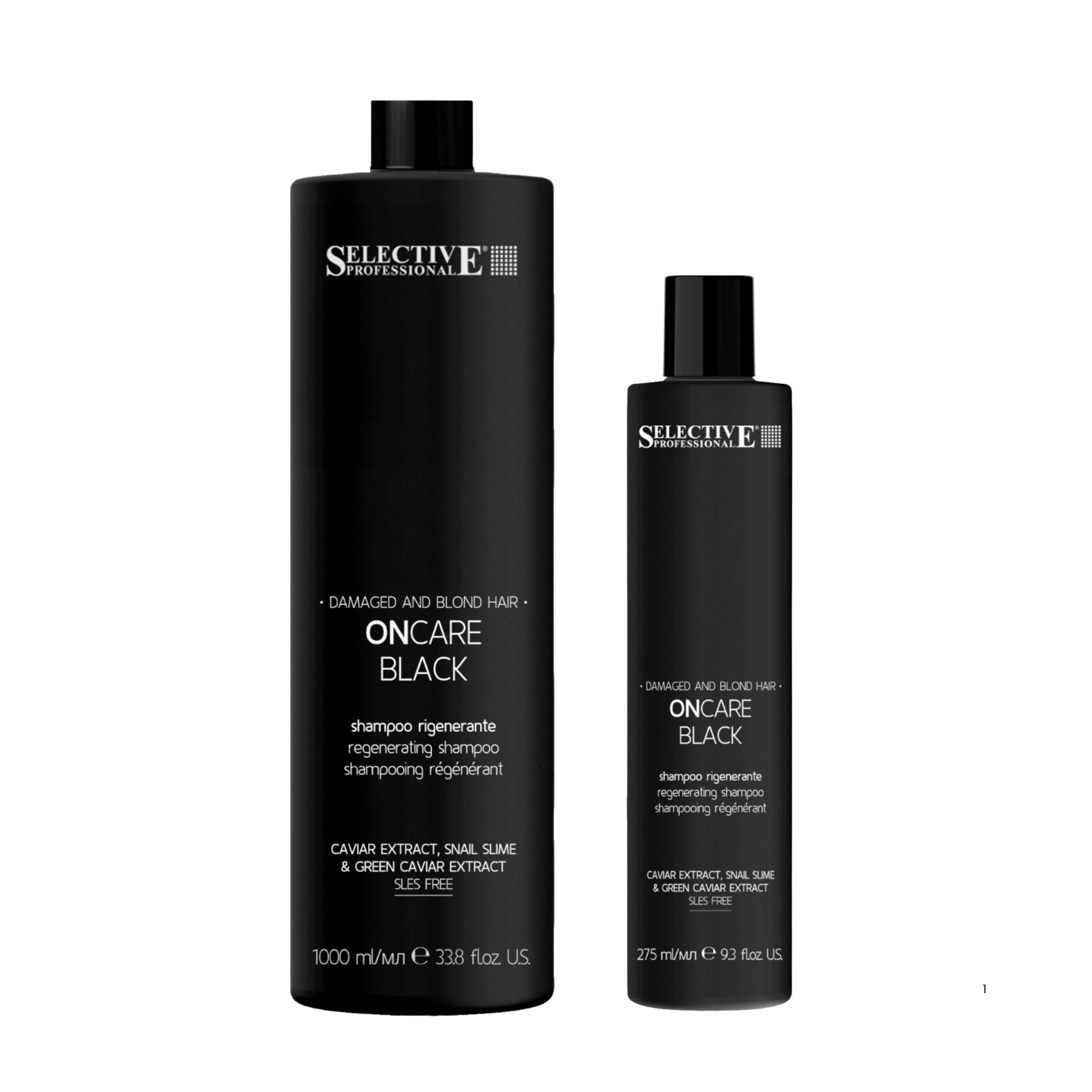 Selective Professional - OnCare Black Shampoo For Blonde & Damaged Hair