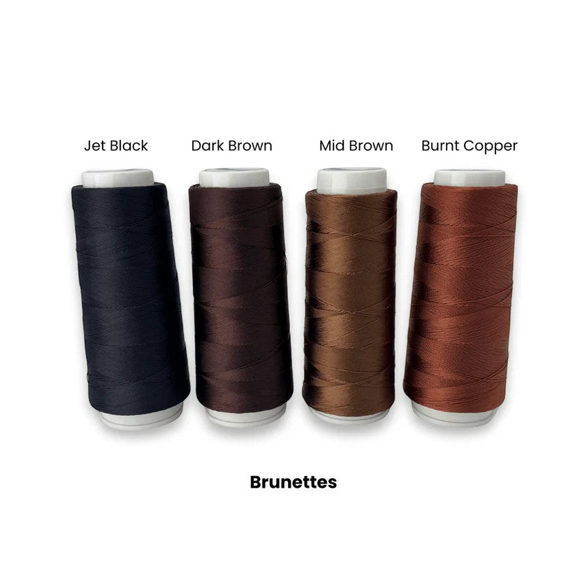 Hair Made Easi - Pre-bonded Nylon Weaving Thread Brunettes Series