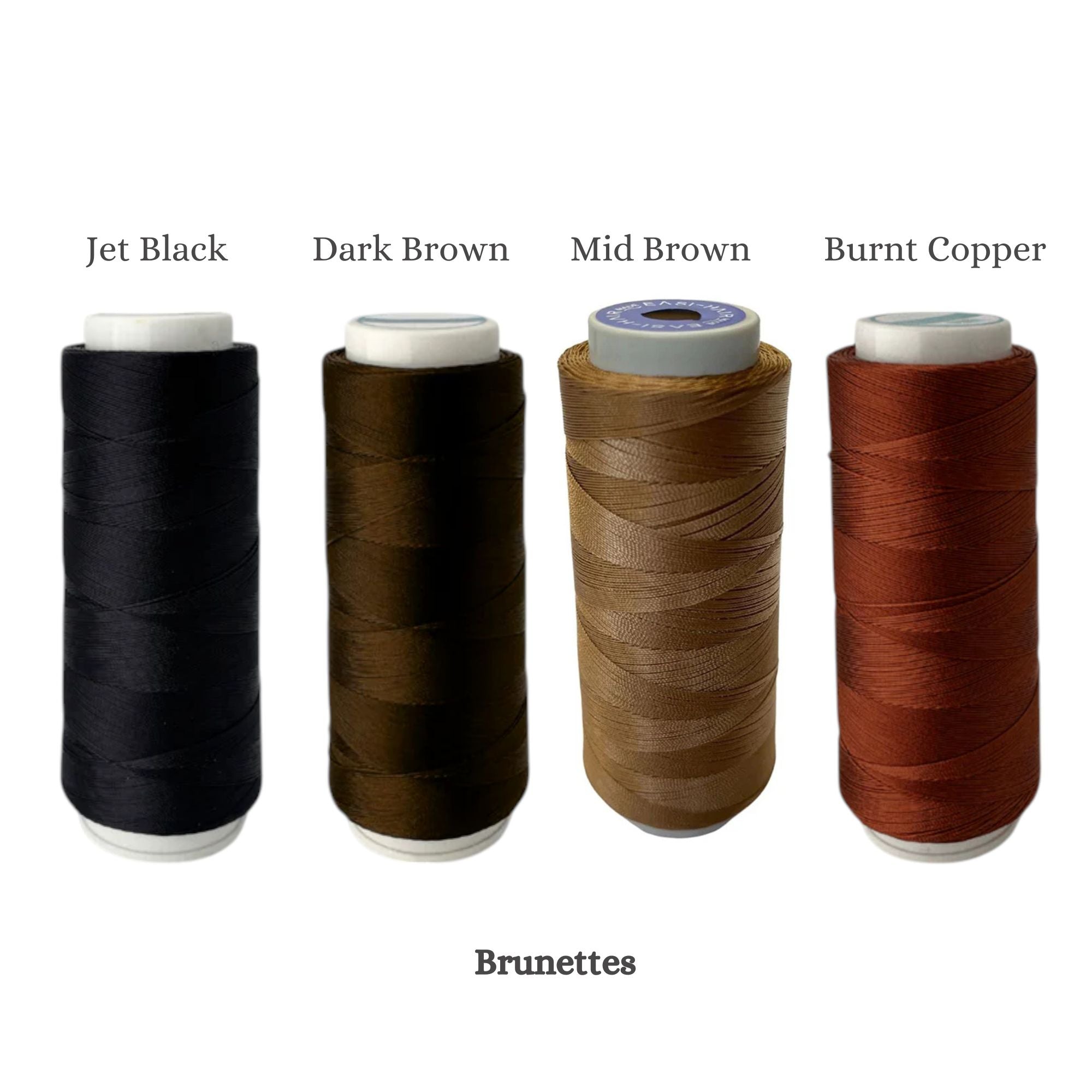 Hair Made Easi - Pre-bonded Nylon Weaving Thread Brunettes Series