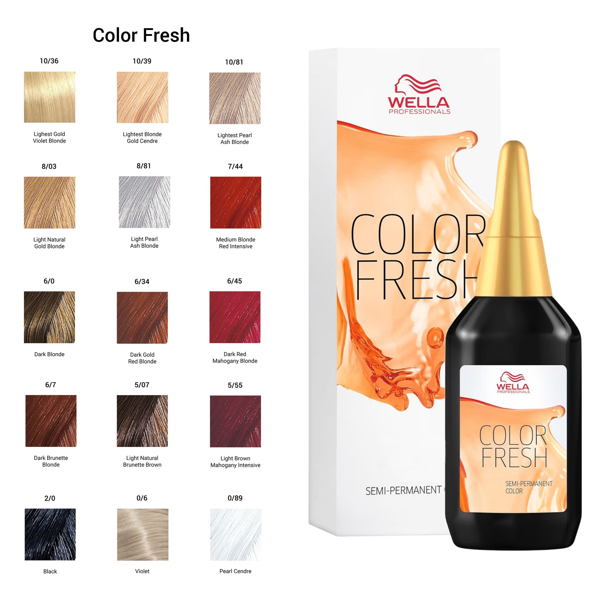 Wella Professionals - Color Fresh Semi Permanent Creme Hair Colour 75ml
