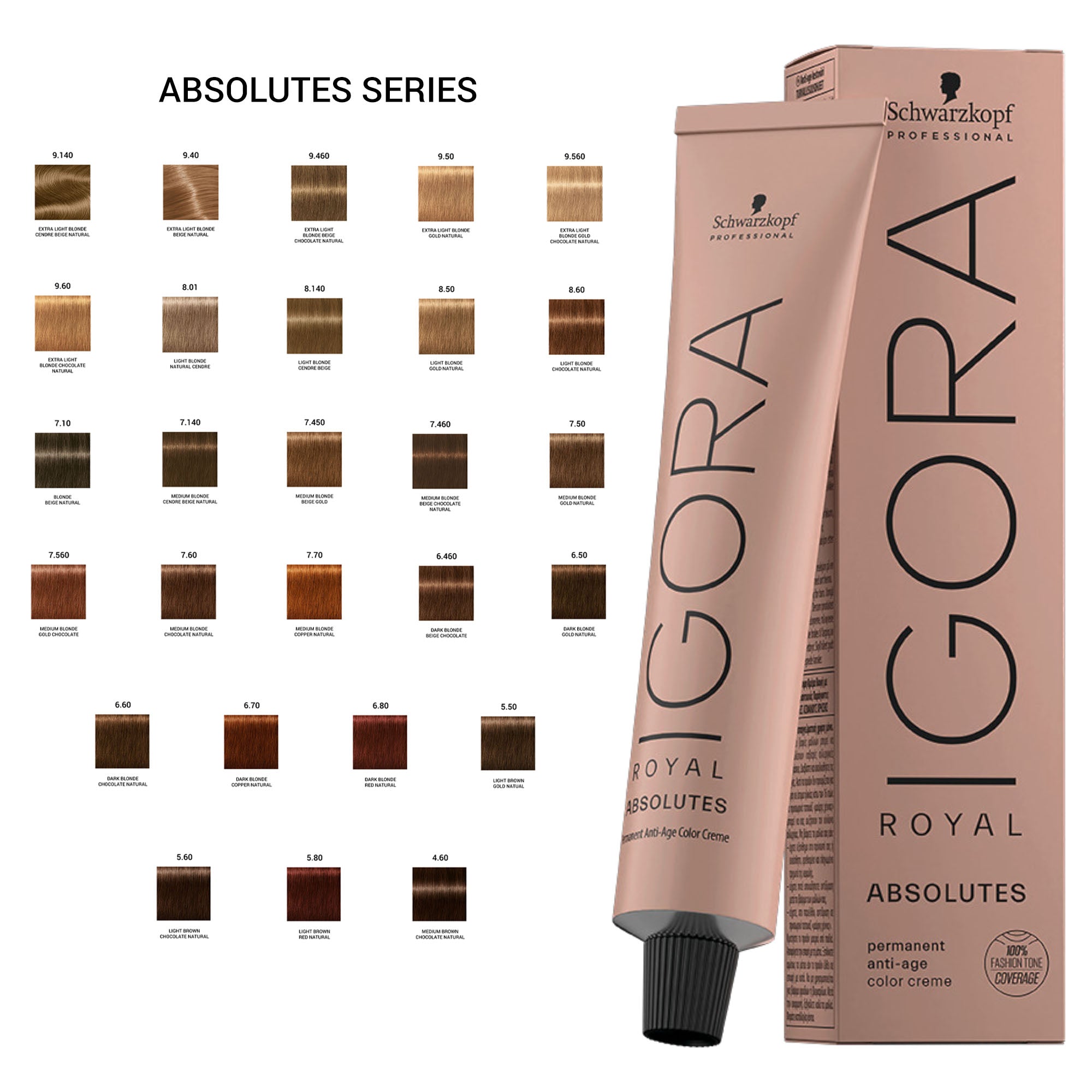 Schwarzkopf Professional - Igora Royal Permanent Hair Colour Absolutes Series 60ml