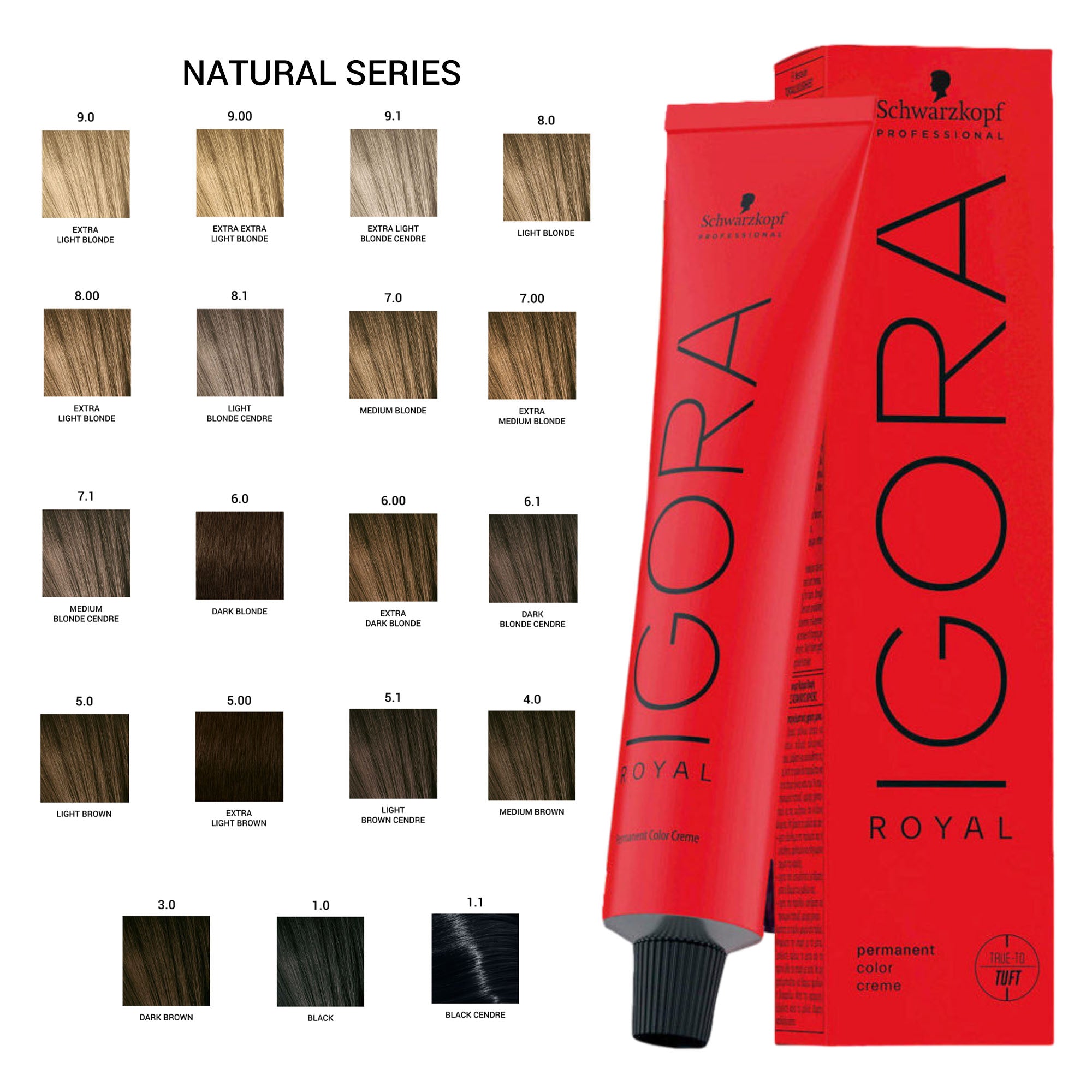 Schwarzkopf Professional - Igora Royal Permanent Hair Colour Natural Series 60ml
