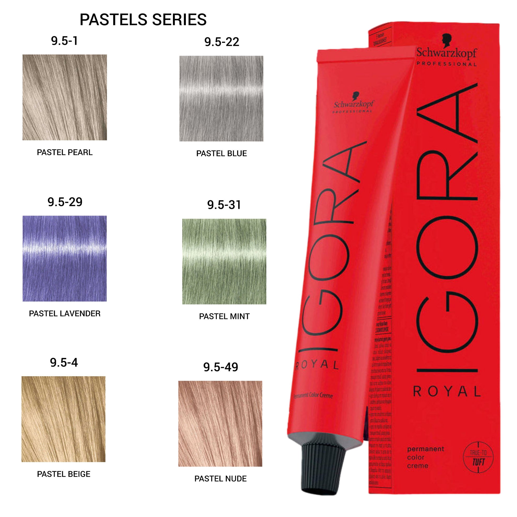 Schwarzkopf Professional - Igora Royal Permanent Hair Colour Pastels Series 60ml