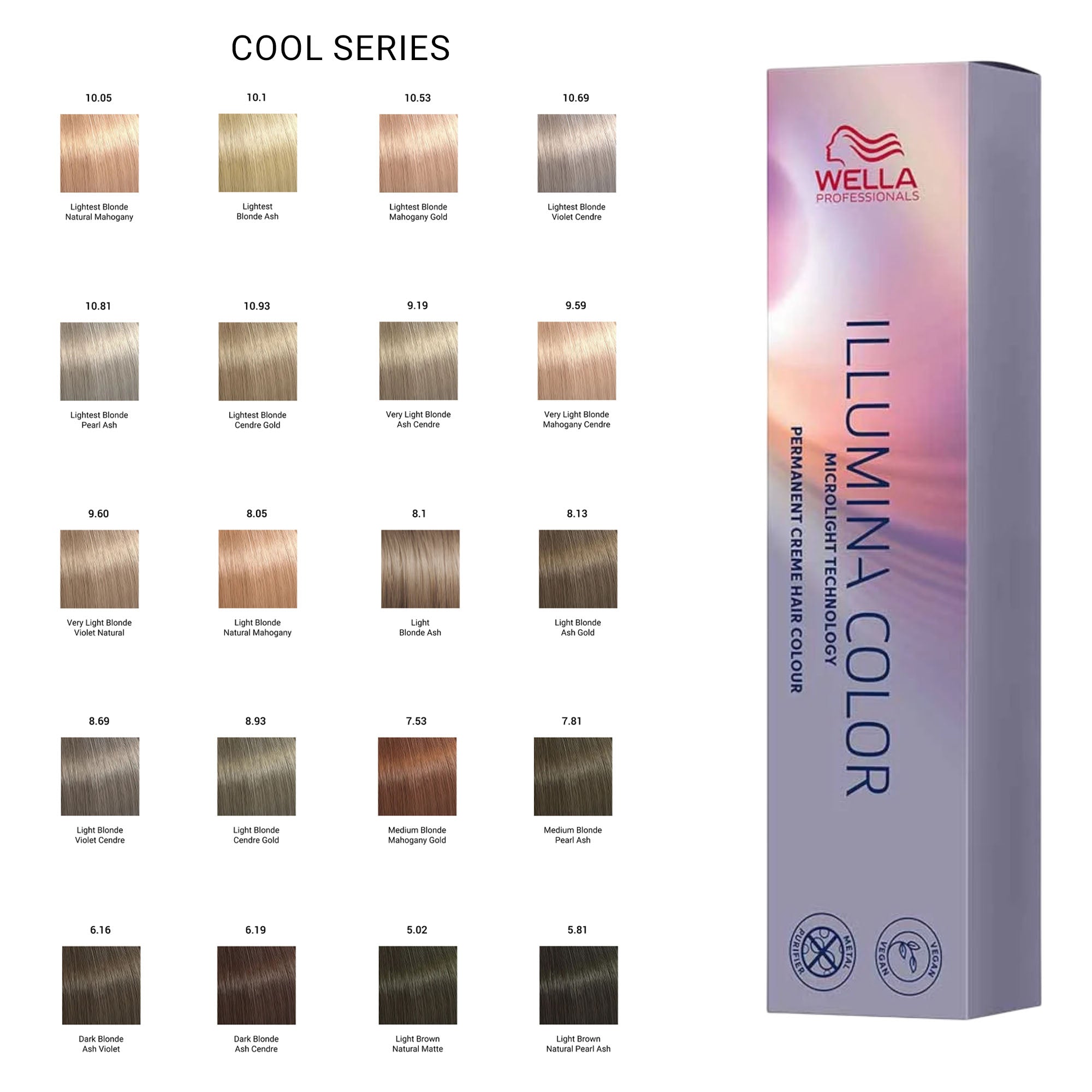 Wella Professionals - Illumina Permanent Creme Hair Colour Cool Series 60ml