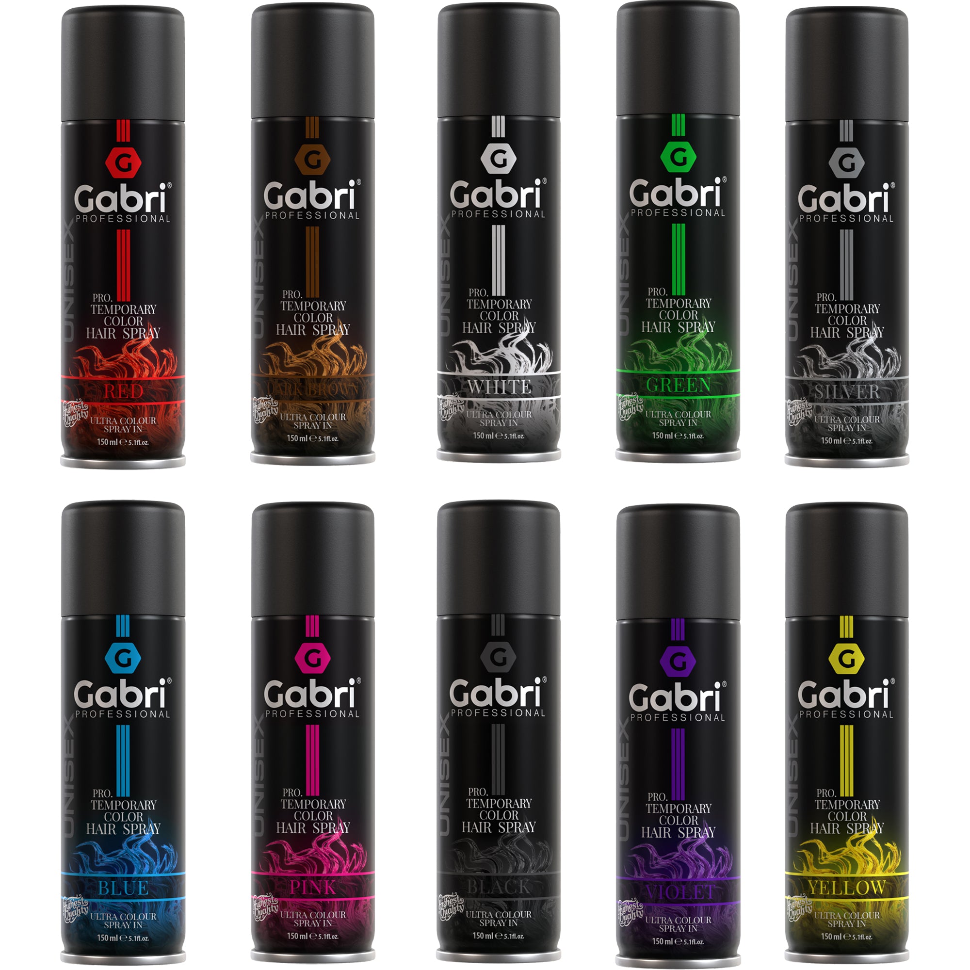 Gabri Professional - Pro Temporary Hair Colour Shimmer Spray Pink 150ml