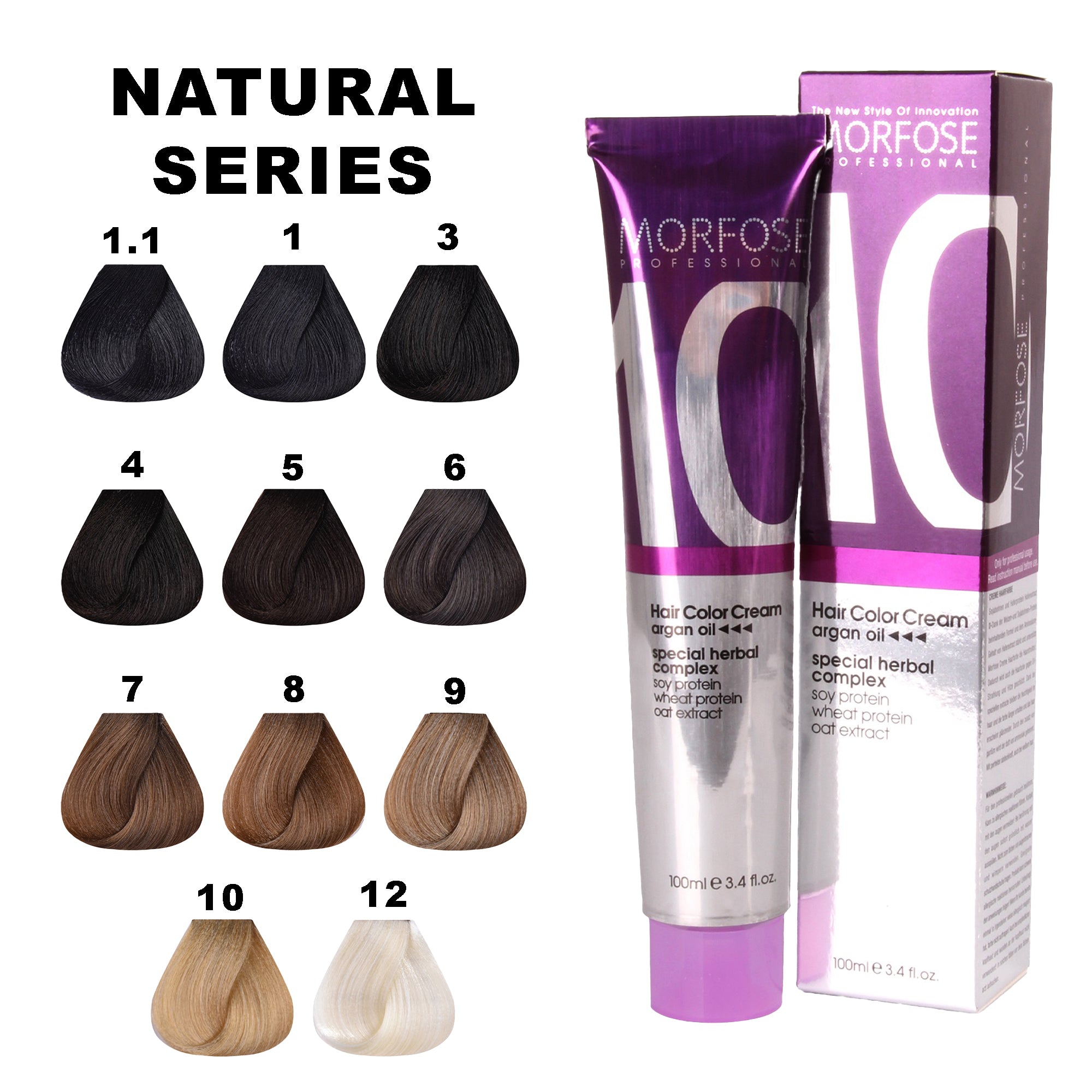 Morfose - 10 Hair Colour Cream Natural Series 100ml