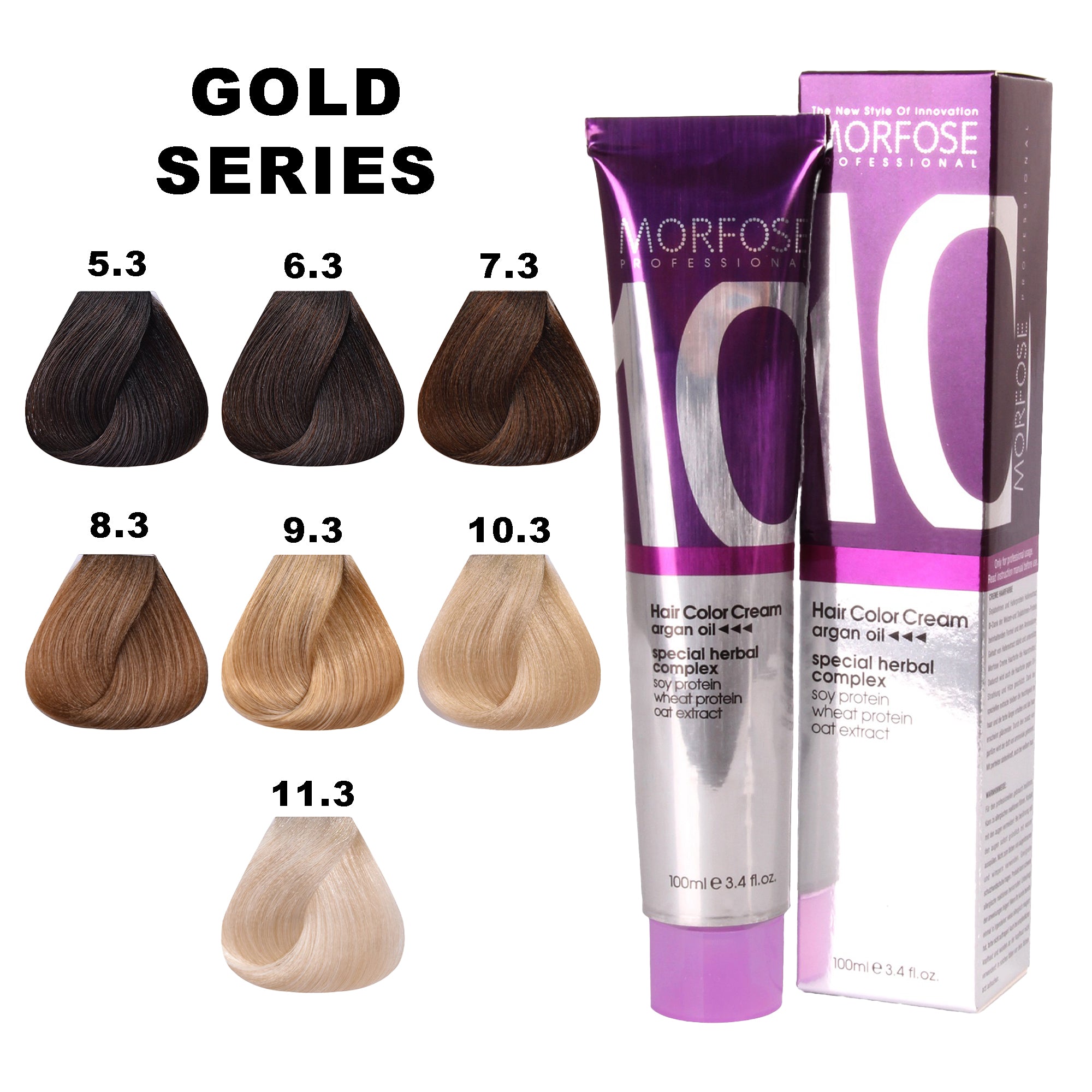 Morfose - 10 Hair Colour Cream Gold Series 100ml