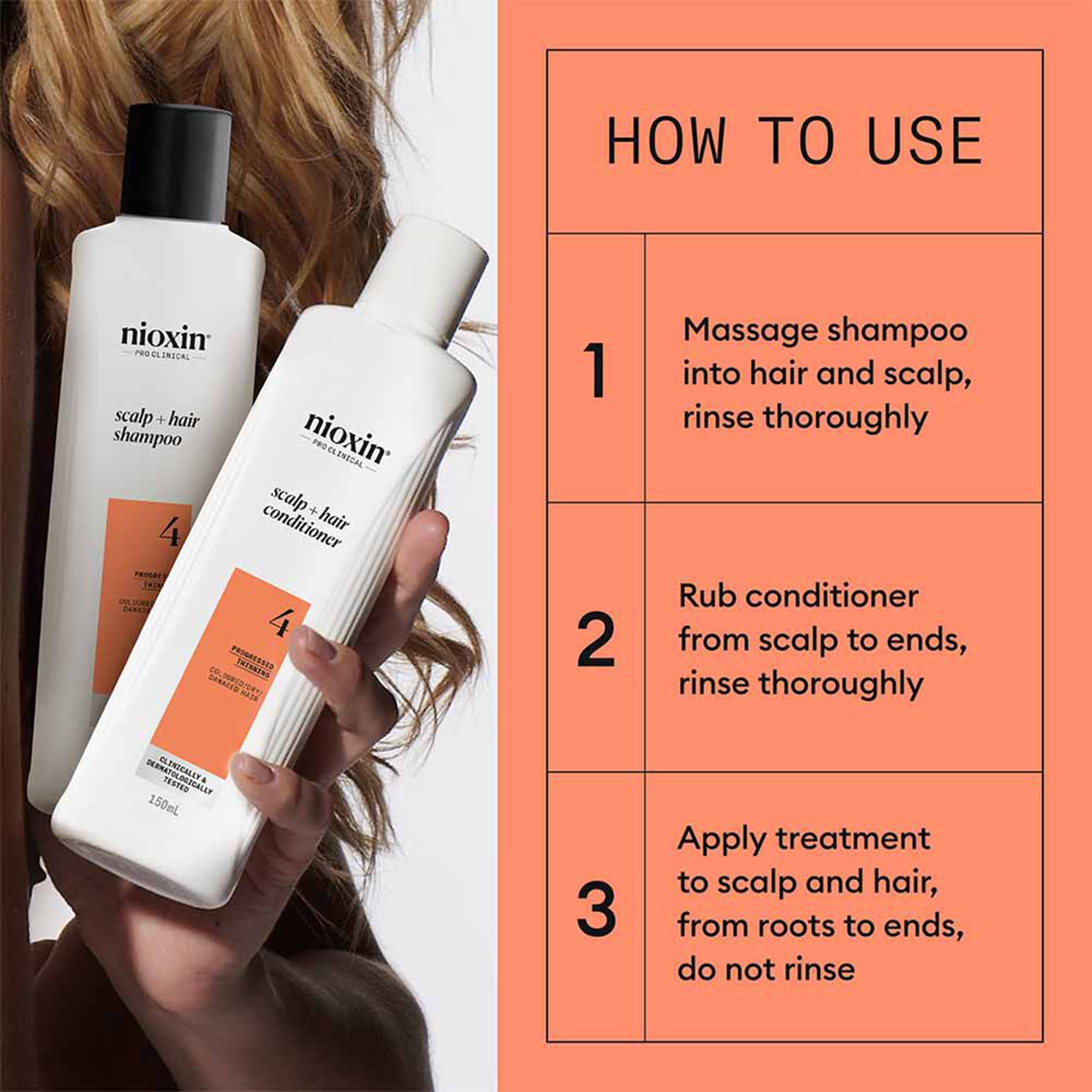 Nioxin - Scalp + Hair Thickening System 4 Kit