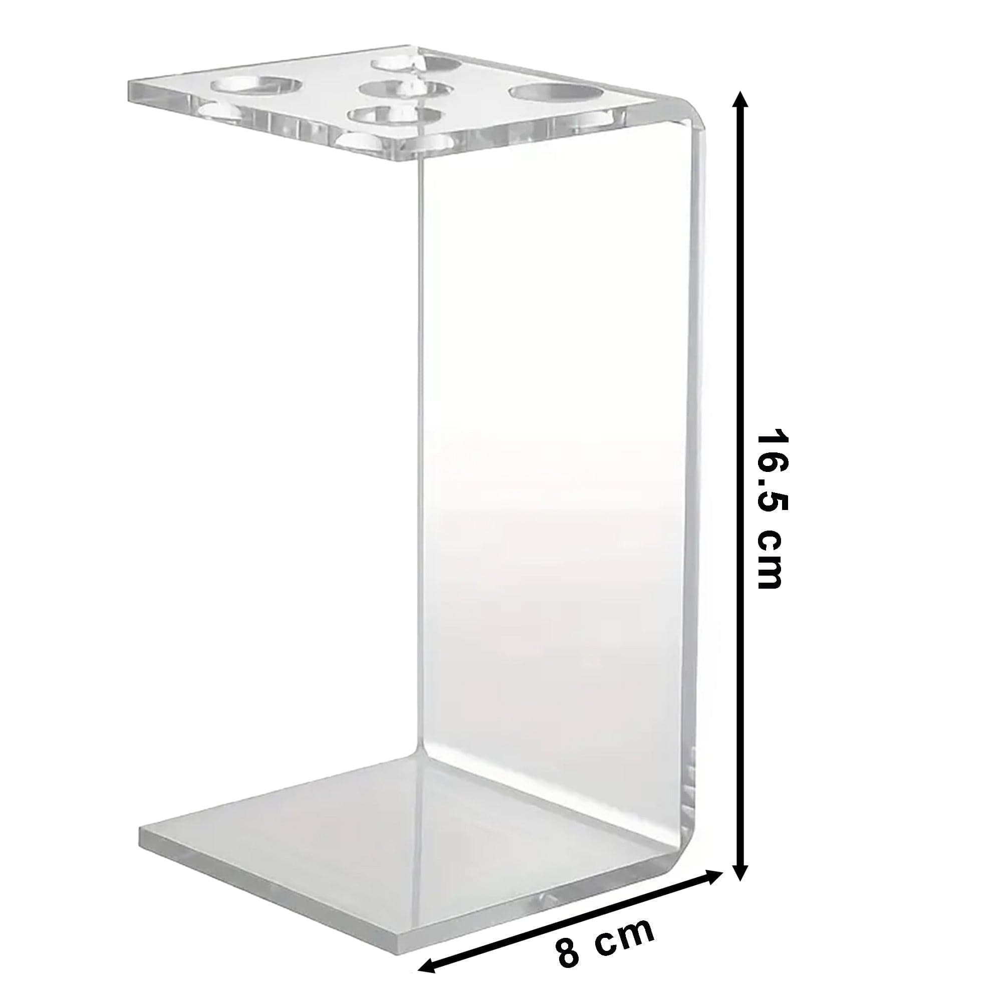 Eson - Scissor & Brush Holder Clear Acrylic Rack Holder