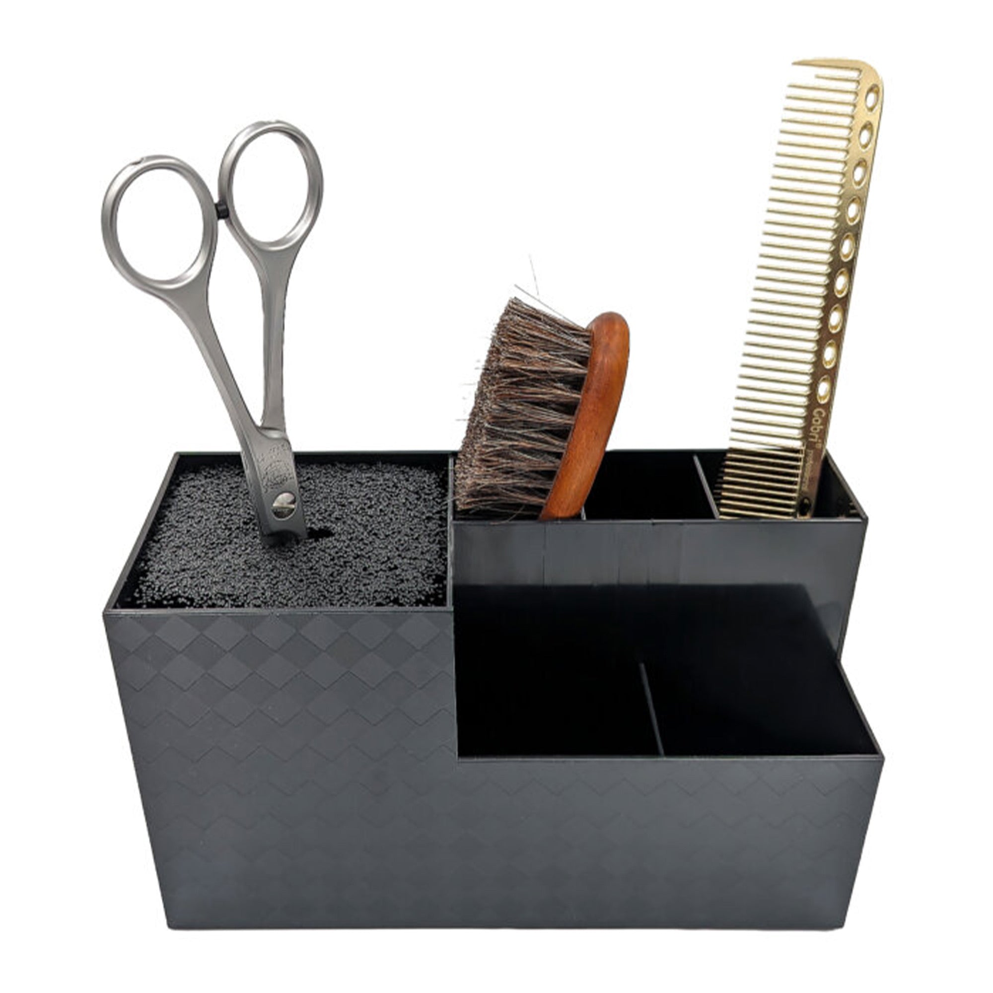 Eson - Scissor & Brush Holder Non-Slip Storage Box (Black)