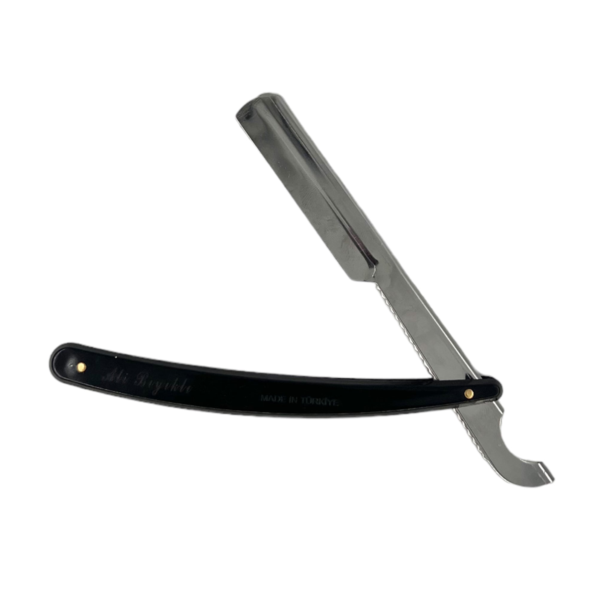 Ali Biyikli - Cut Throat Straight Razor Barber Style Black 22cm