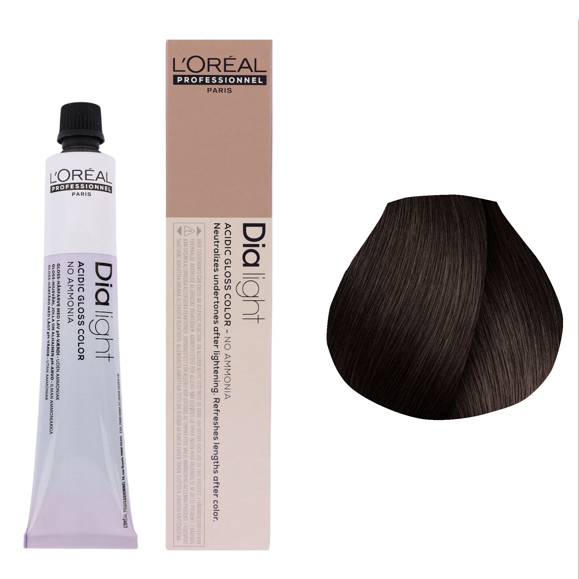 Loreal Professionnel - Dia Light Demi Permanent Acidic Gloss Hair Colour Mocha Series 50ml