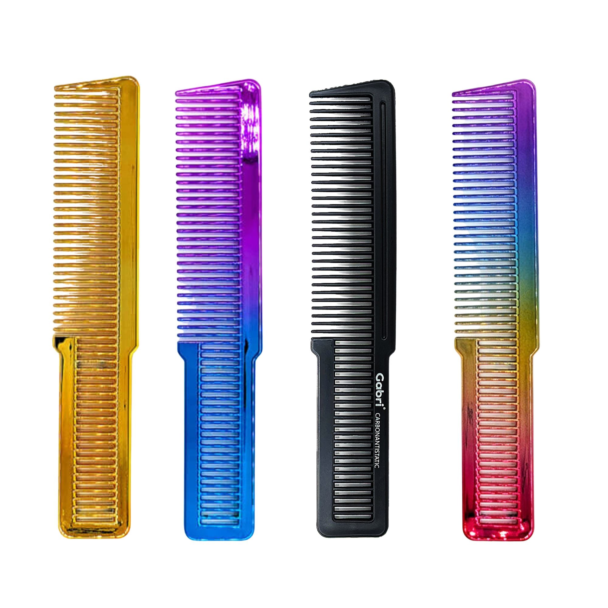 Gabri - Flat Top Comb Metal Effect 20cm