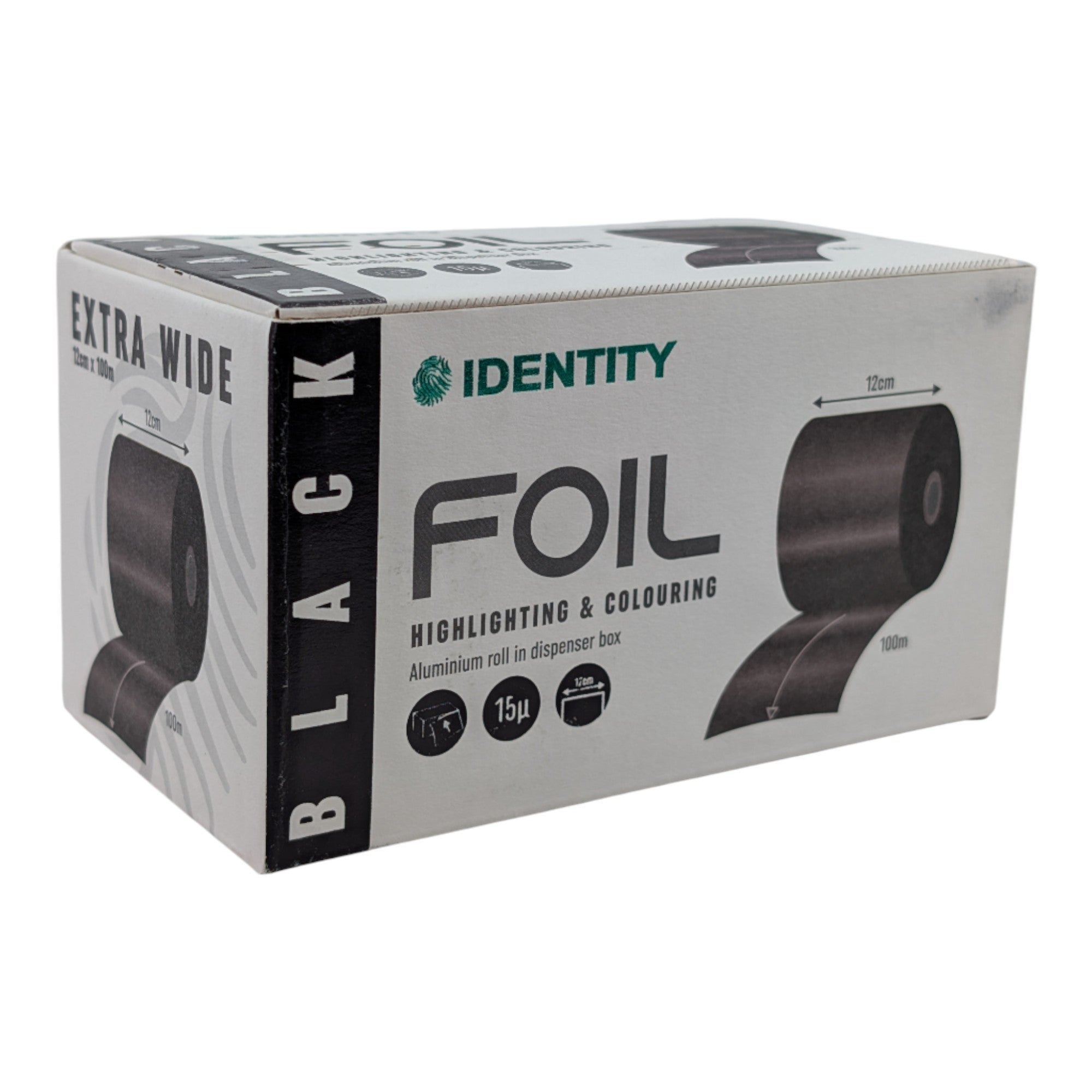 Identity - Extra Wide Foil 120mm x 100m - Matte Black