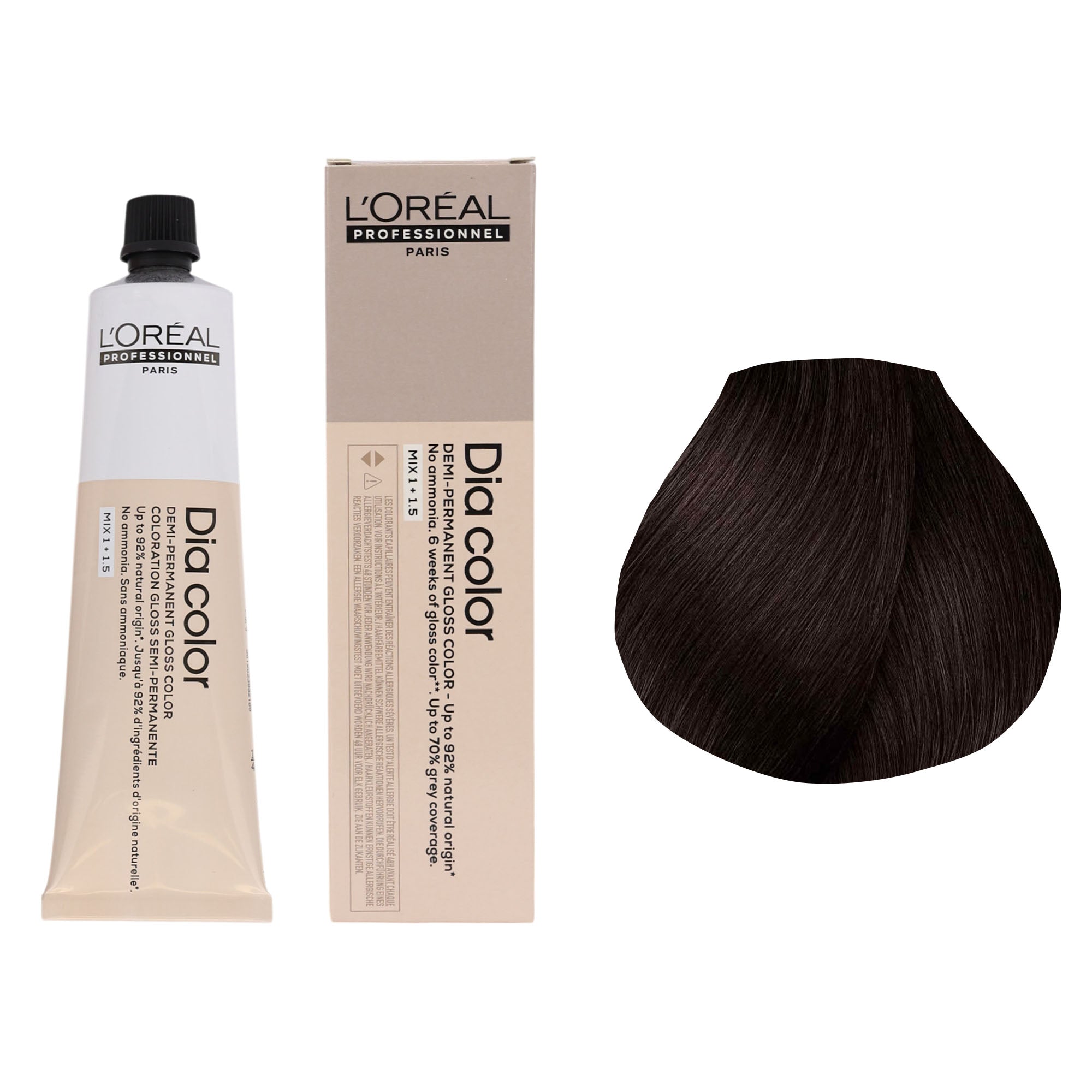 Loreal Professionnel - Dia Color Demi Permanent Gloss Hair Colour Brown Series 60ml