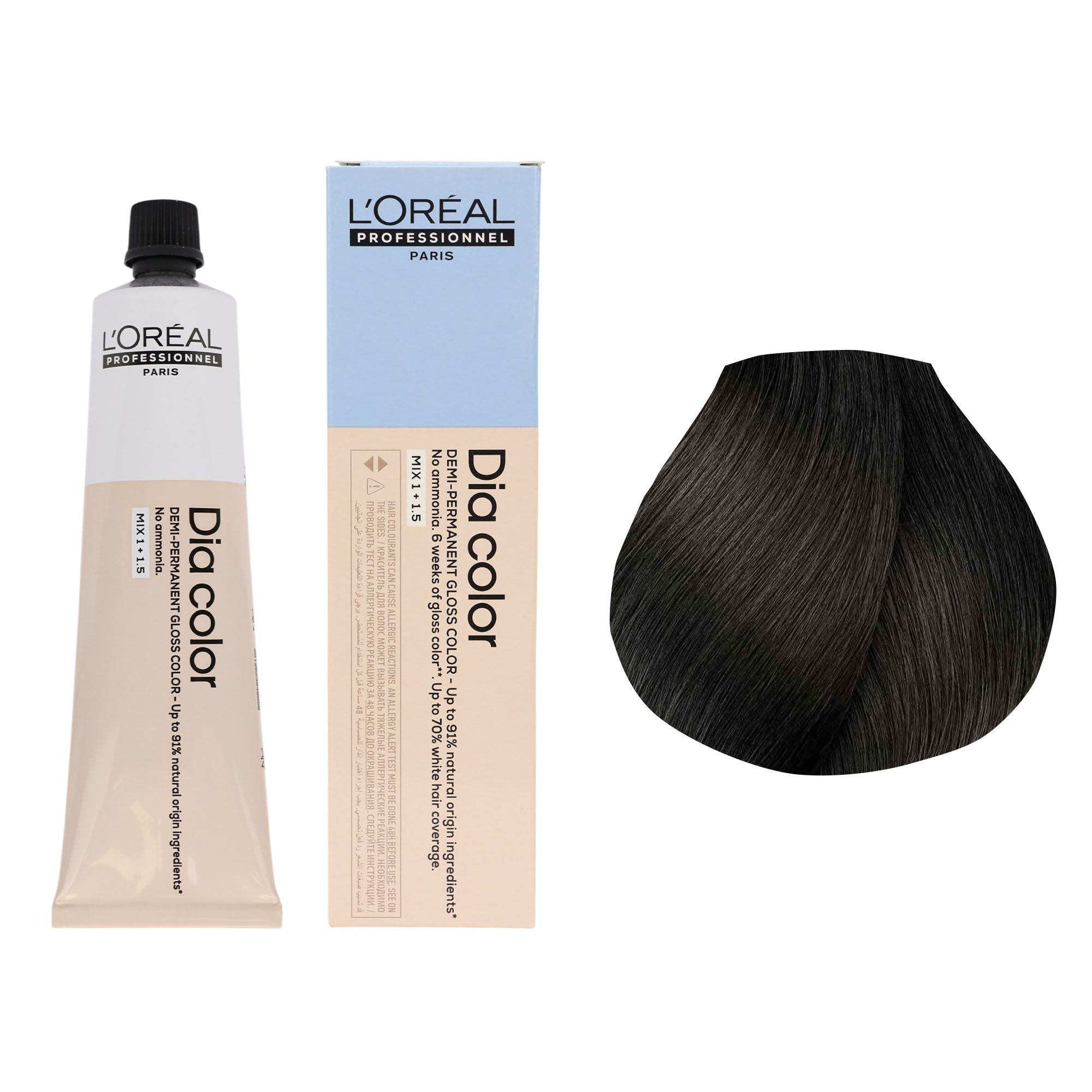 Loreal Professionnel - Dia Color Demi Permanent Gloss Hair Colour Ash Series 60ml