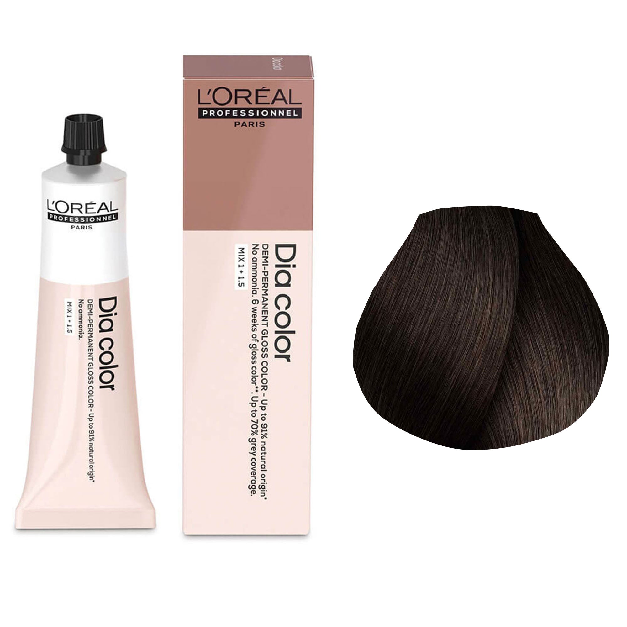 Loreal Professionnel - Dia Color Demi Permanent Gloss Hair Colour Mocha Series 60ml