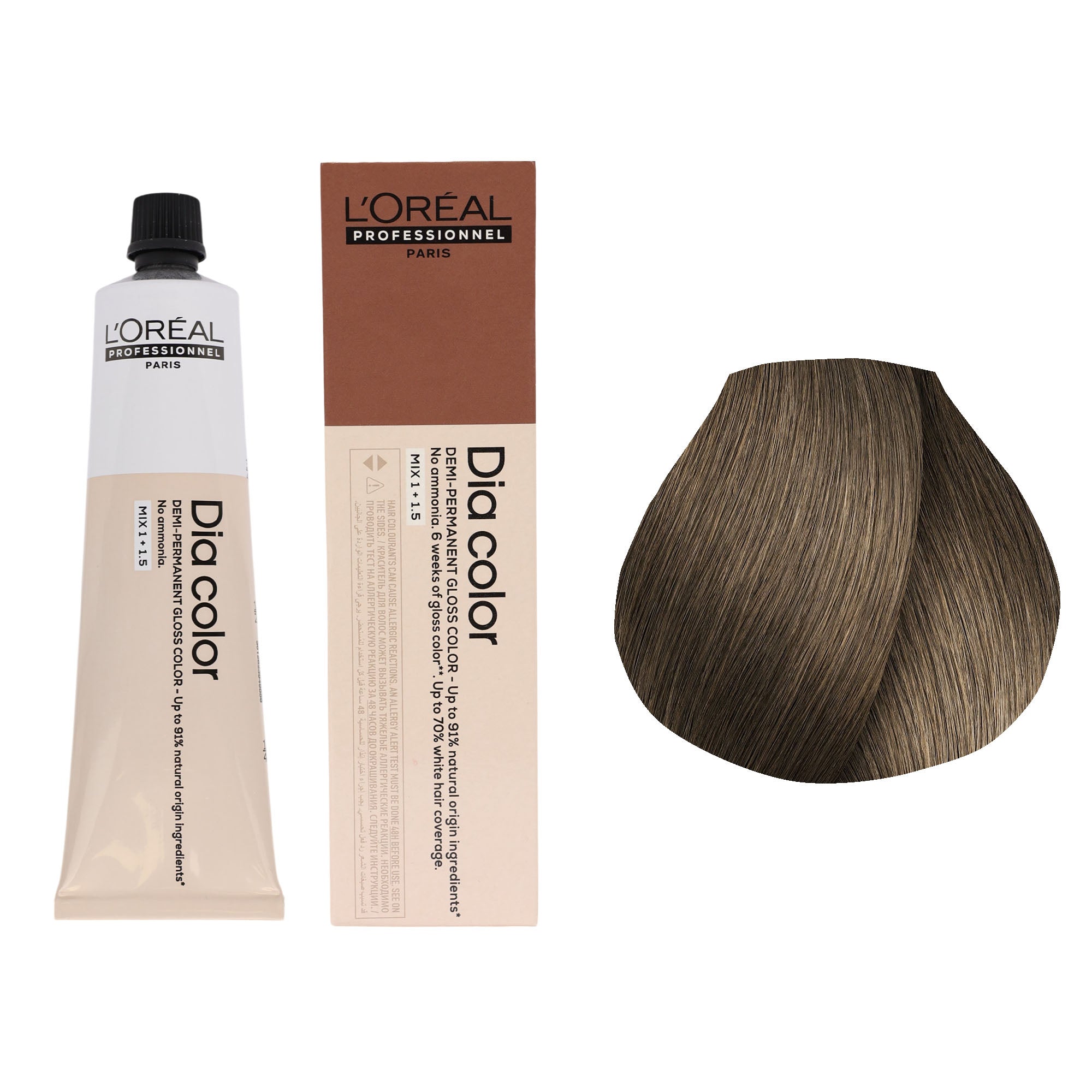Loreal Professionnel - Dia Color Demi Permanent Gloss Hair Colour Warm Brown Series 60ml