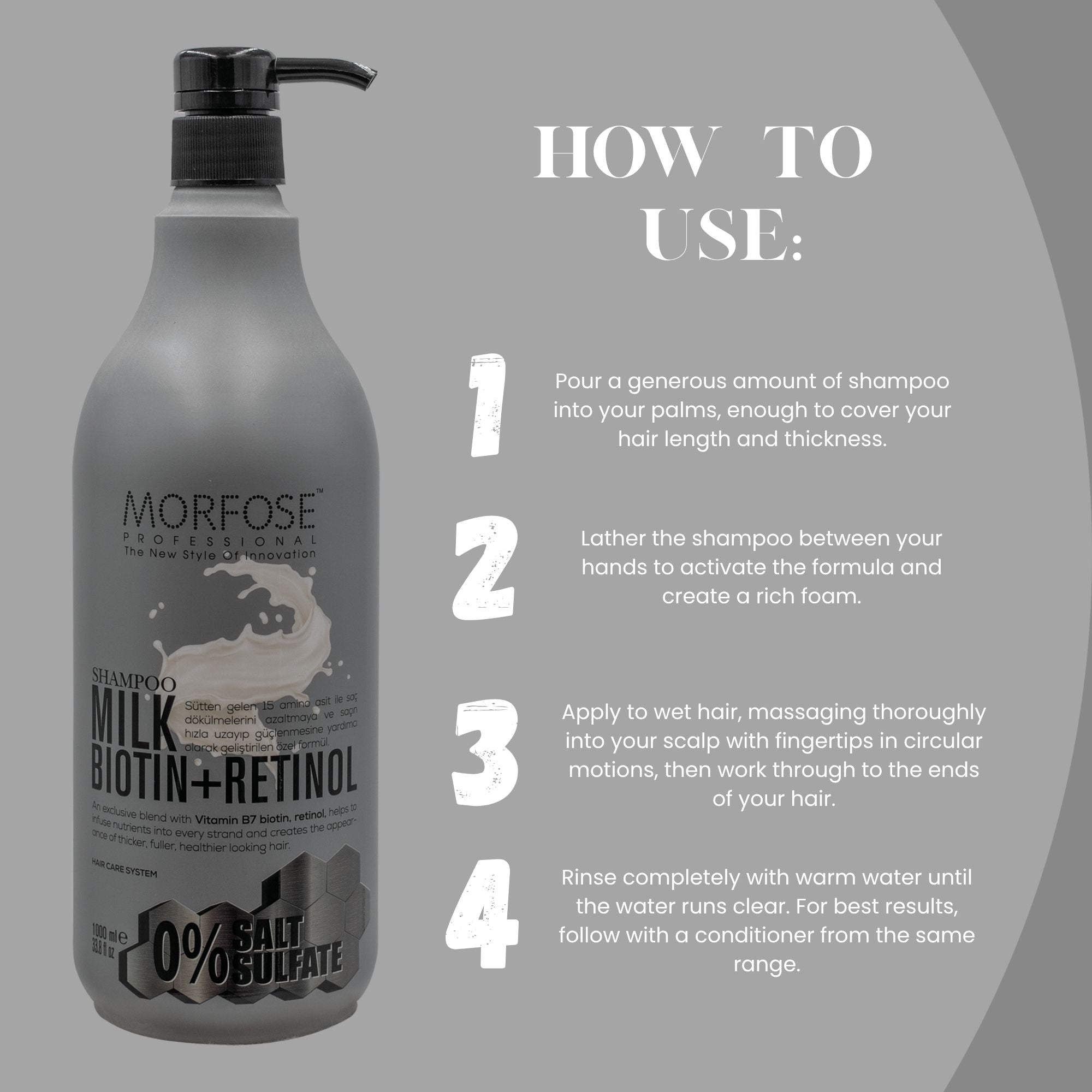 Morfose - Milk Biotin + Retinol Shampoo