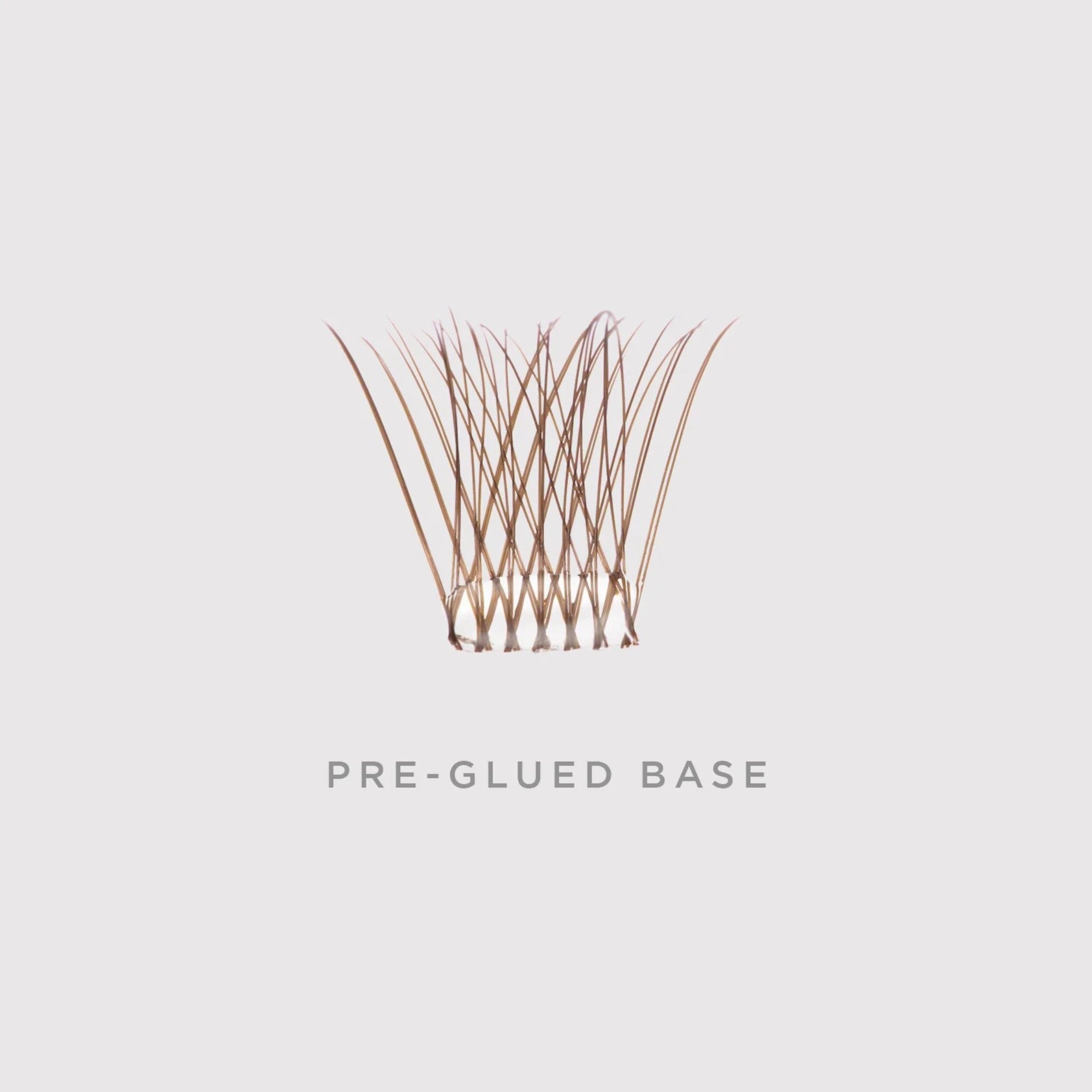 Tatti Lashes - 1-Step Press Pre-Glued Individual Cluster Lashes Latte