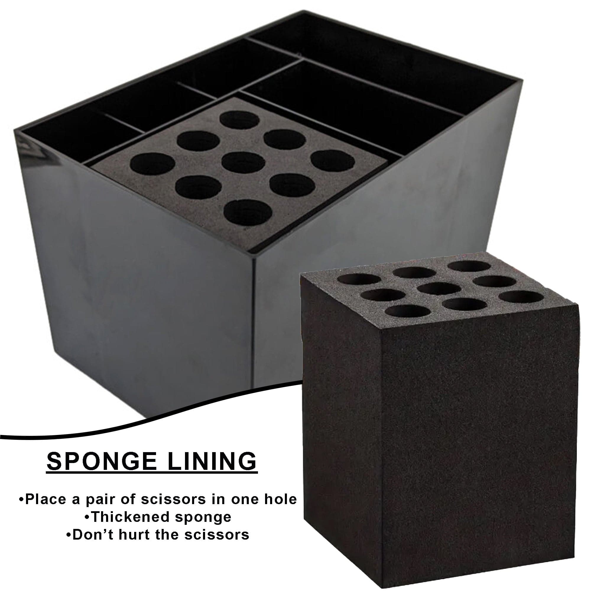 Eson - Scissor & Brush Holder Non-Slip Storage Box With Foam Grip
