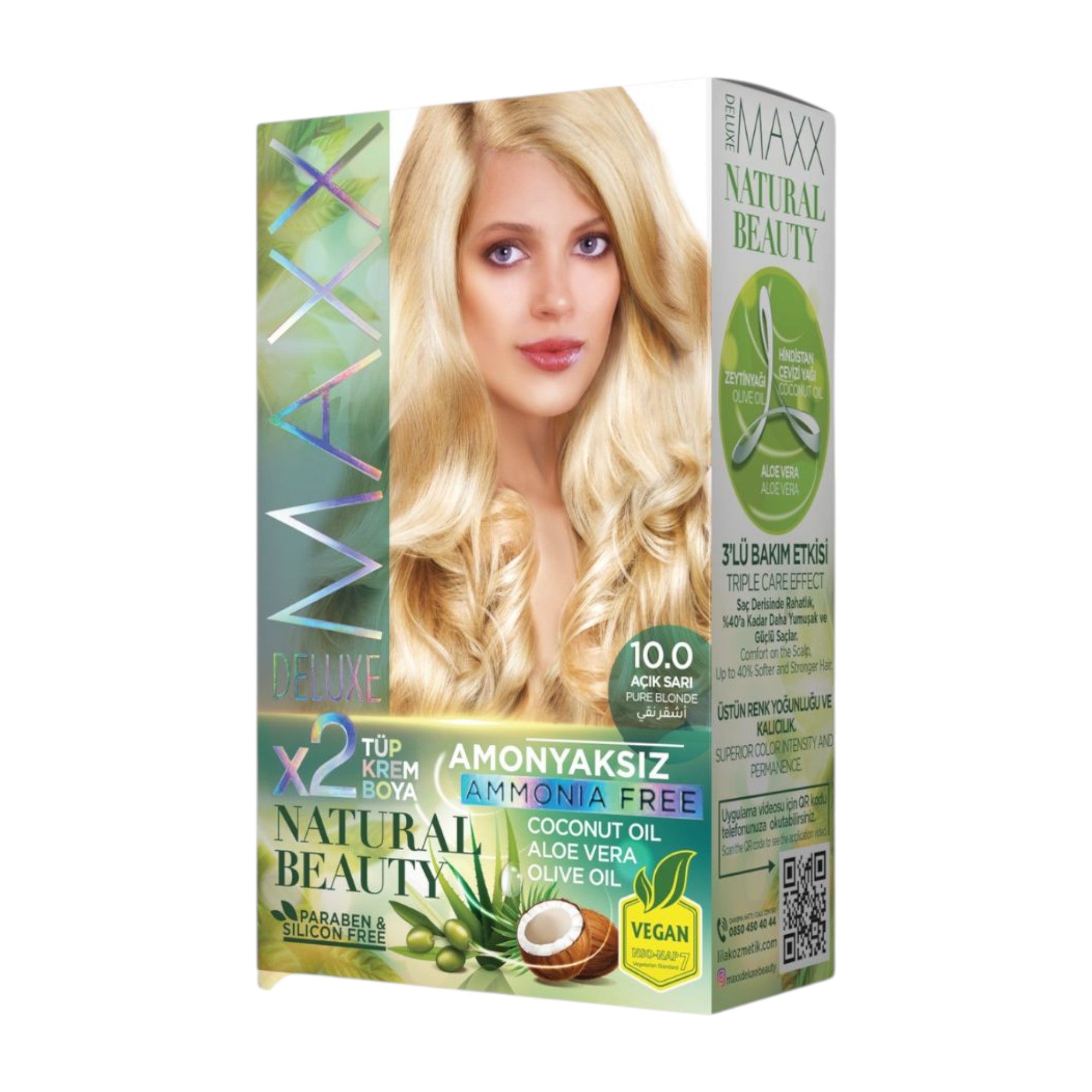 Maxx Deluxe - Natural Beauty Hair Colour Ammonia Free (2 Applications)