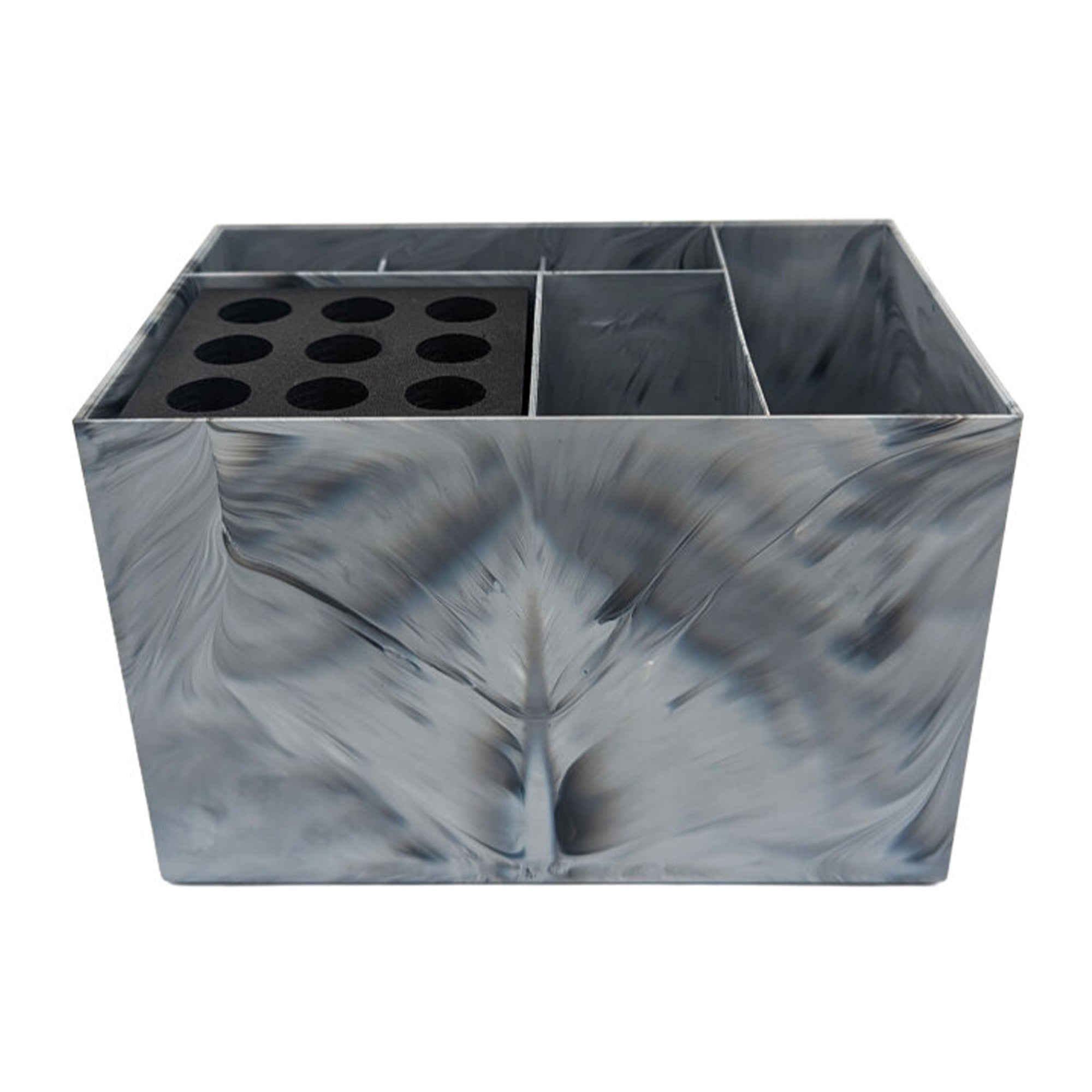Eson - Scissor & Brush Holder Non-Slip Storage Box (Grey Marble)