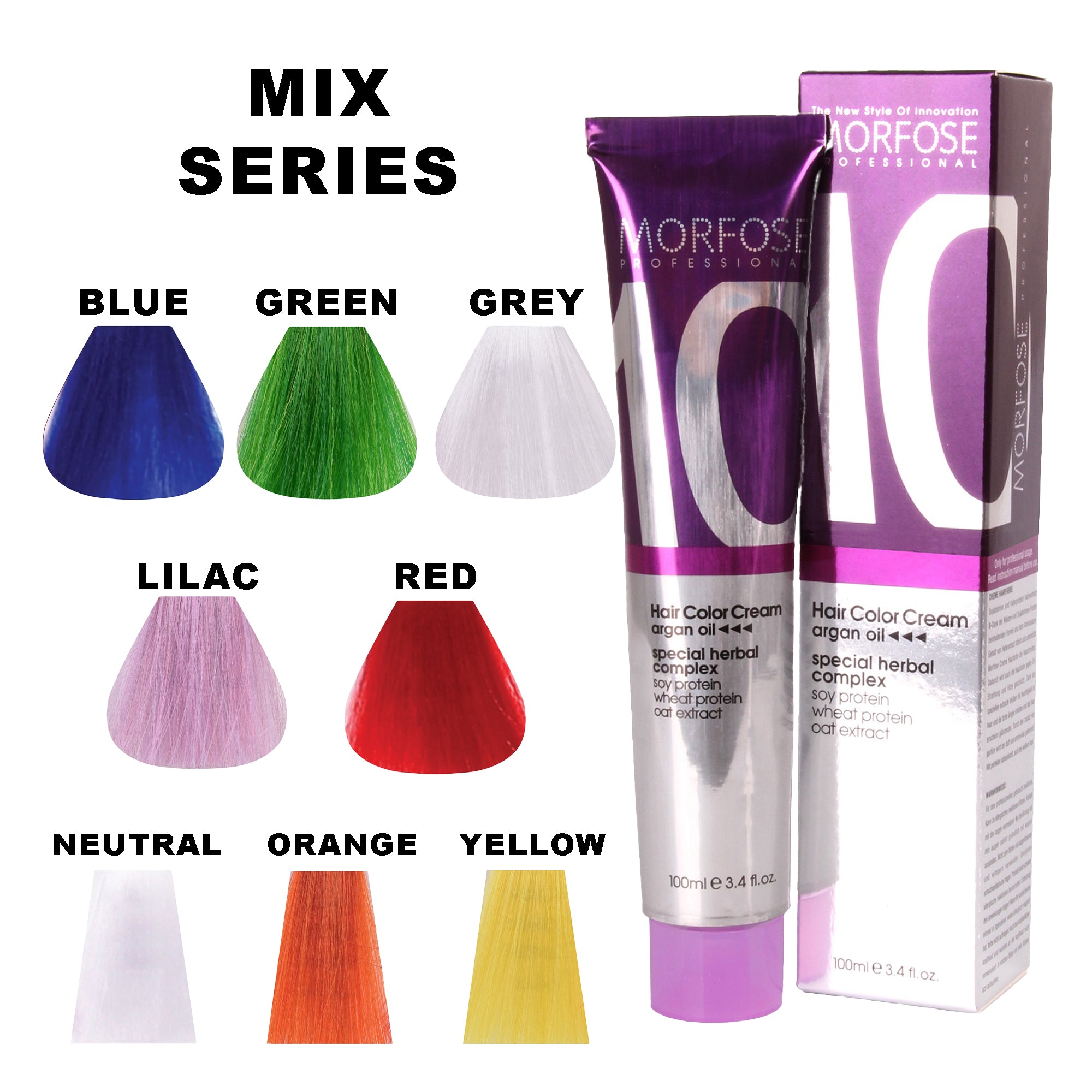 Morfose - 10 Hair Colour Cream Mix Series 100ml