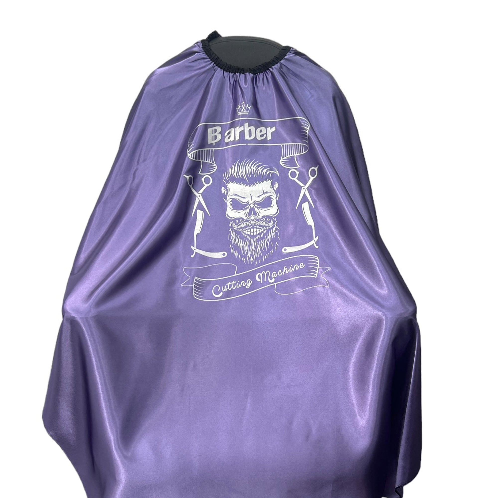 Gabri - Barber Hairdressing Hair Cutting Capes & Gowns Skull Pattern (Lila)