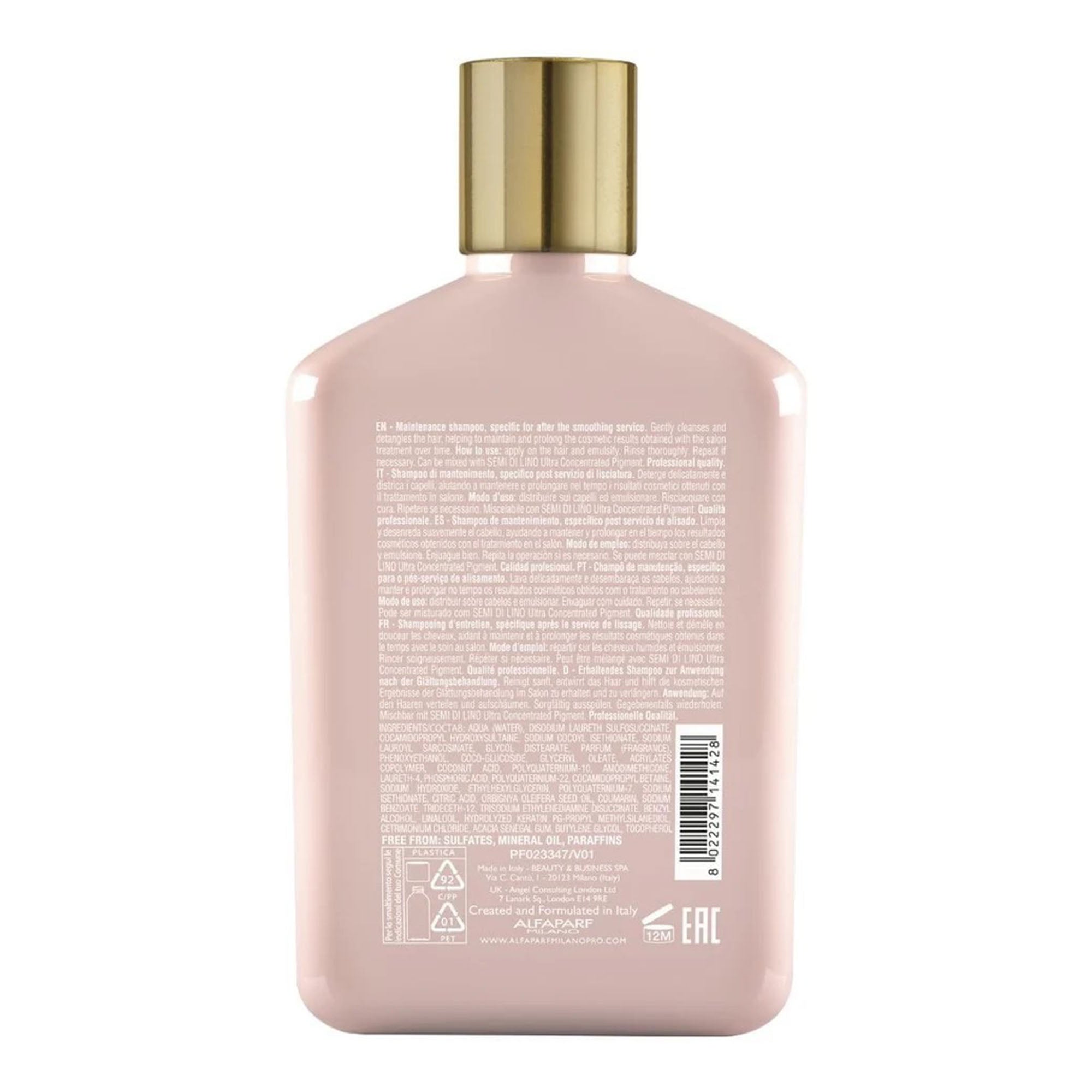 Alfaparf - Keratin Therapy Lisse Design Maintenance Series 250ml