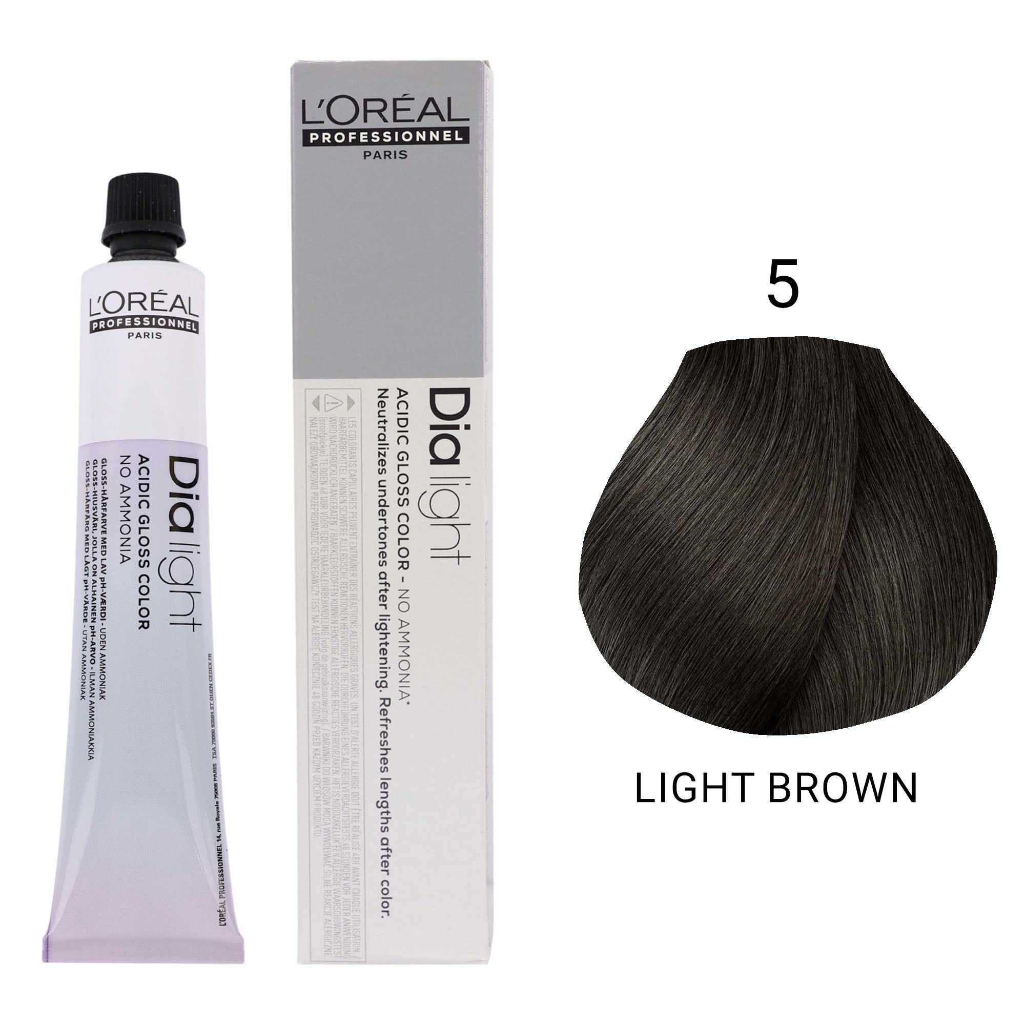 Loreal Professionnel - Dia Light Demi Permanent Acidic Gloss Hair Colour Natural Series 50ml
