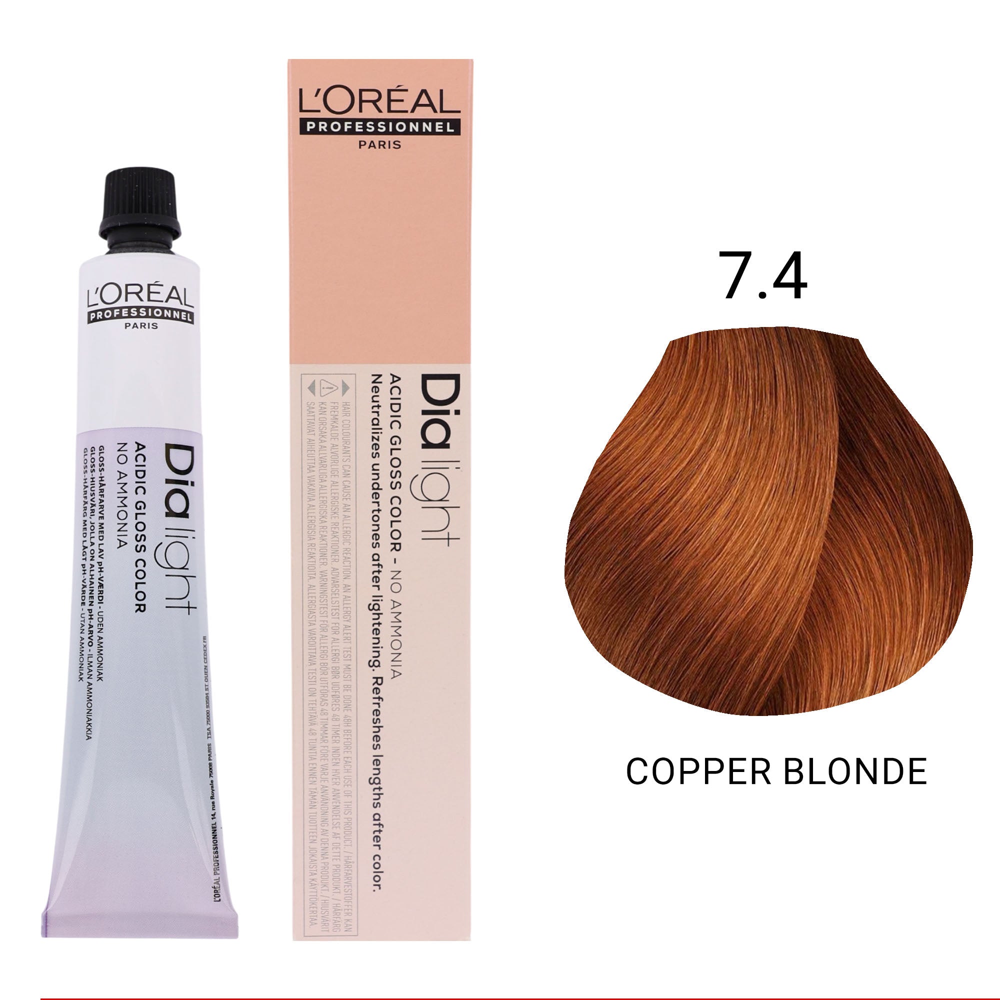 Loreal Professionnel - Dia Light Demi Permanent Acidic Gloss Hair Colour Warm Series 50ml