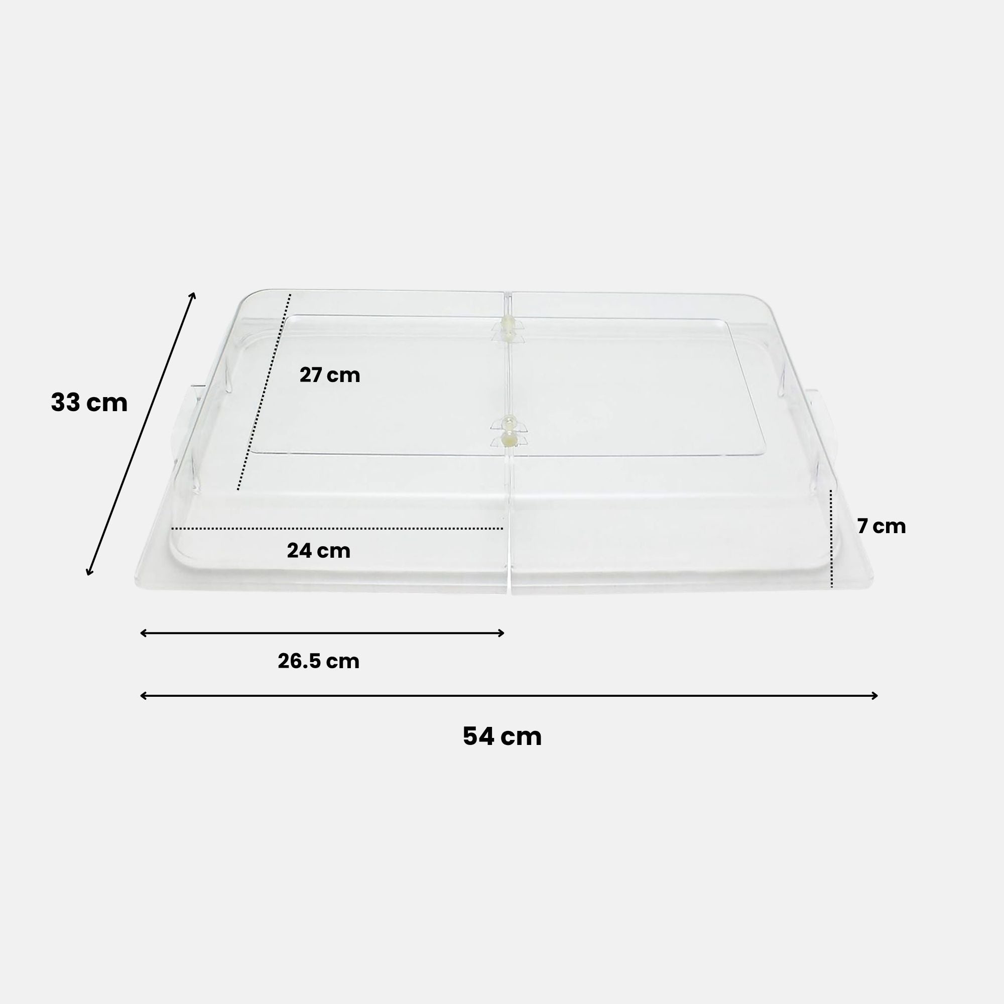 Gabri - Polycarbonate Hinged Dome Cover