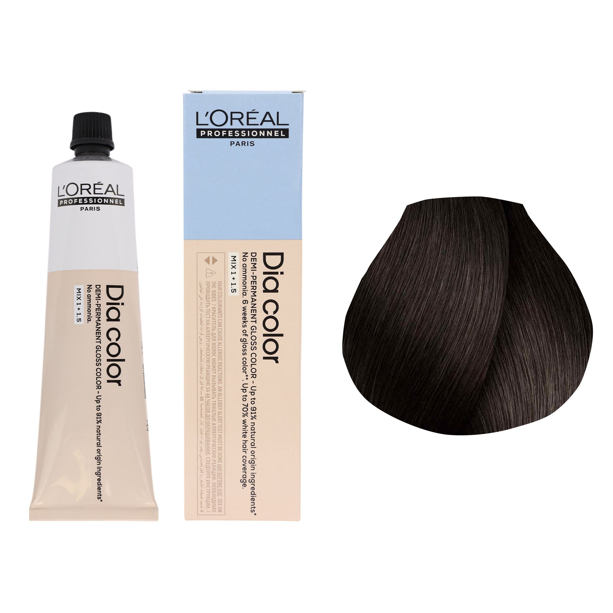 Loreal Professionnel - Dia Color Demi Permanent Gloss Hair Colour Ash Series 60ml