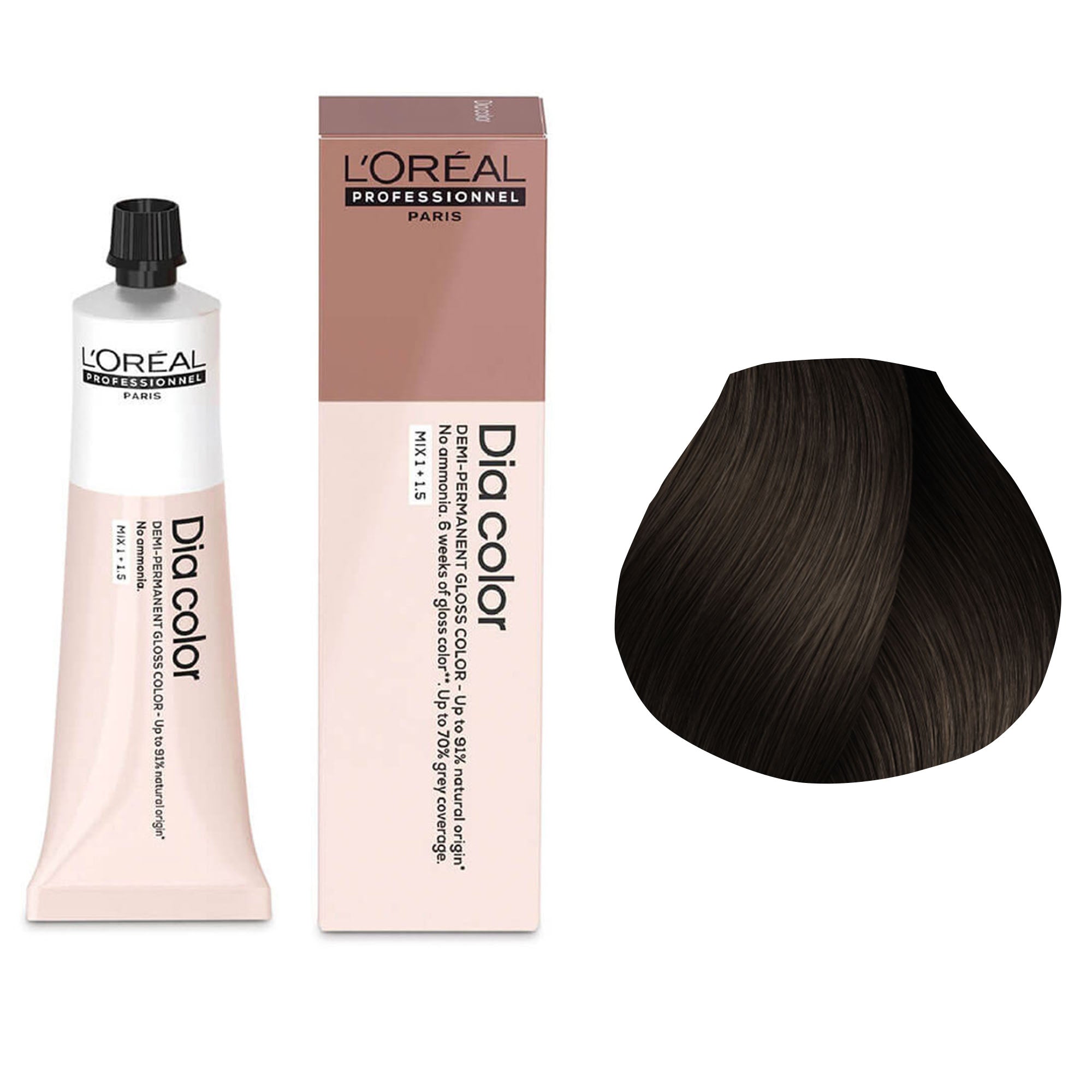 Loreal Professionnel - Dia Color Demi Permanent Gloss Hair Colour Mocha Series 60ml