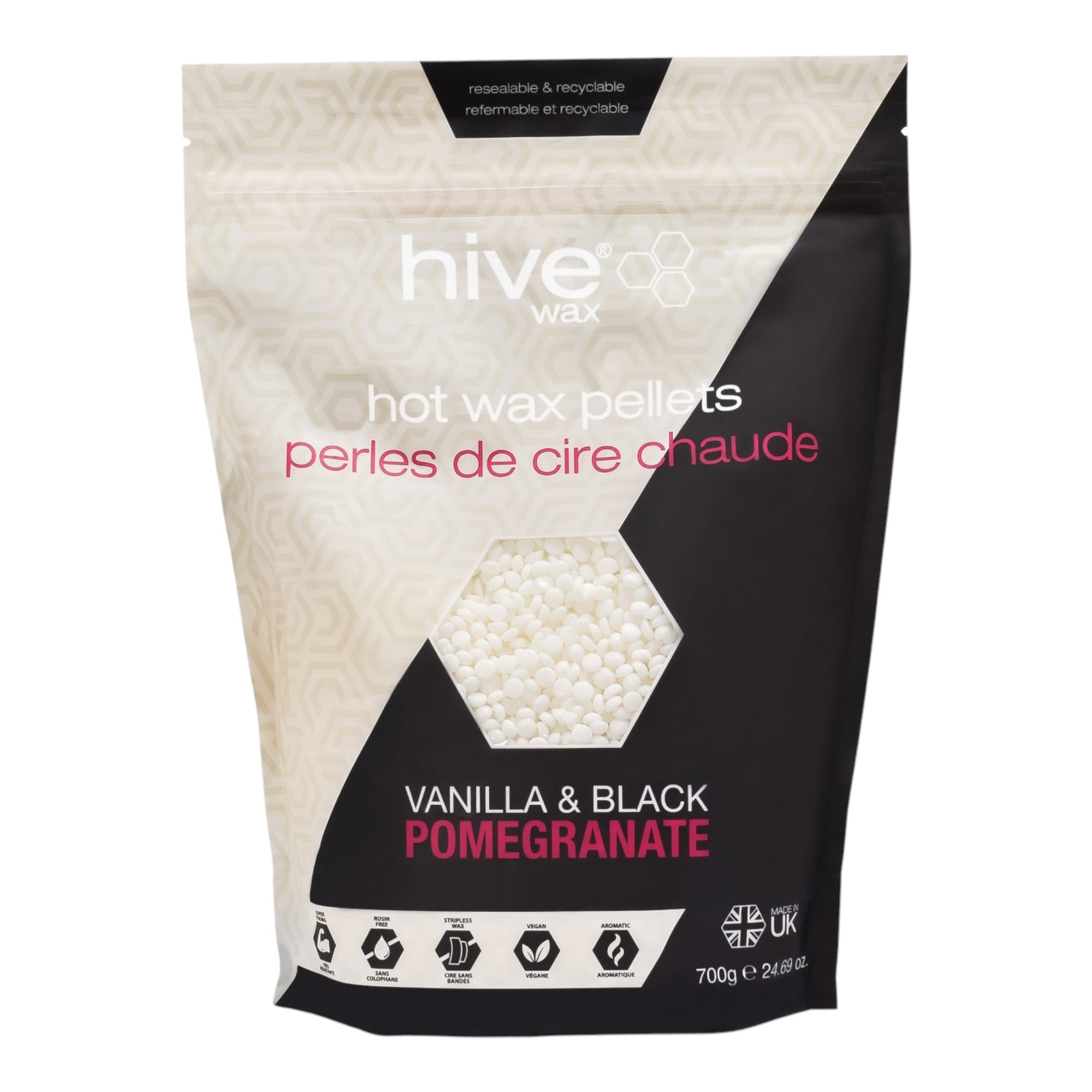 Hive - Hot Film Wax Pellets Vanilla & Black Pomegranate 700g