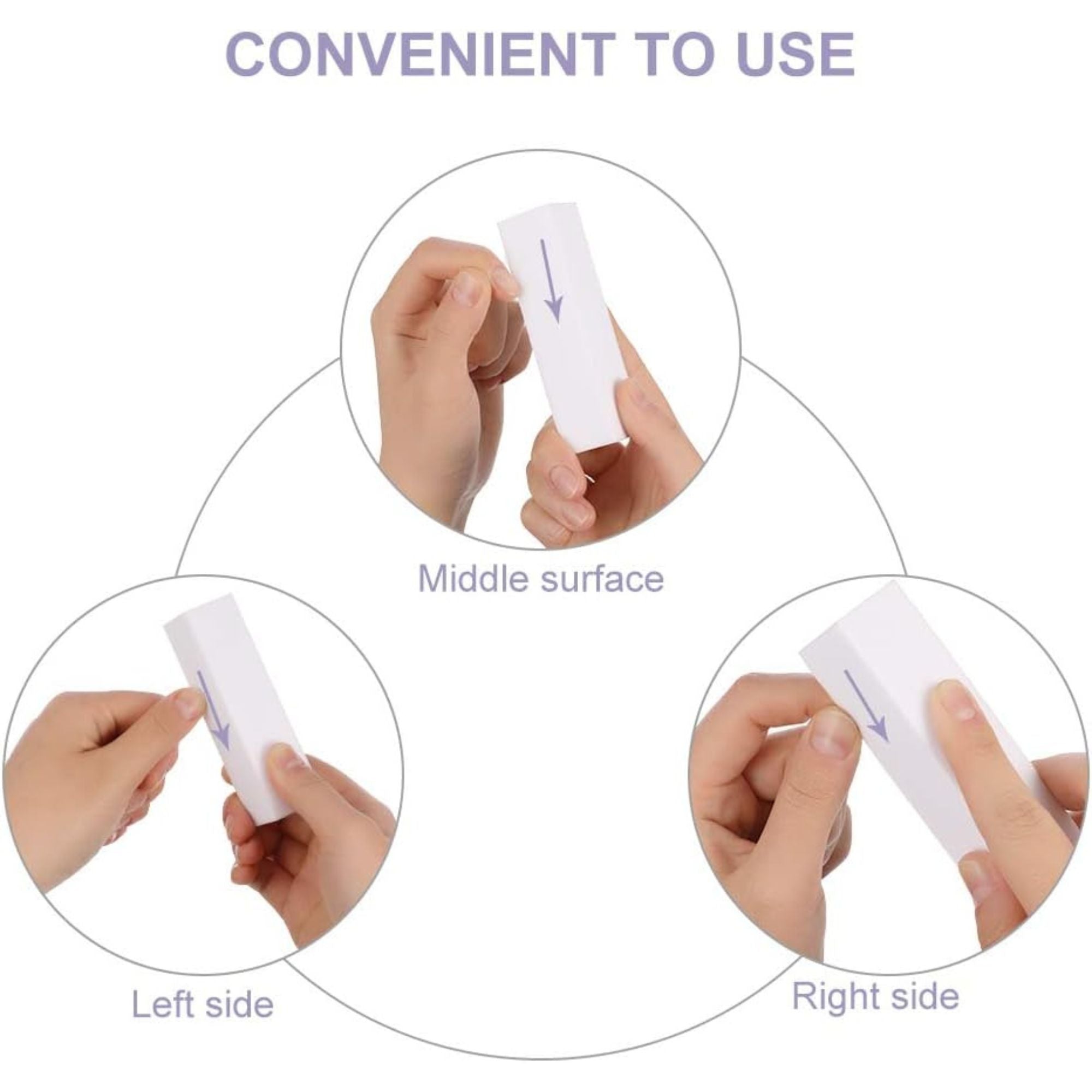 Gelluv - White Nail Block (Pack of 6)