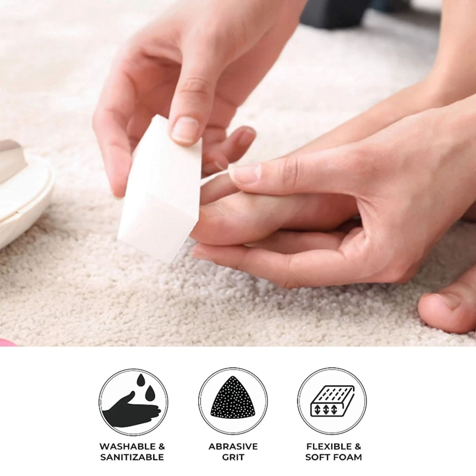 Gelluv - White Nail Block (Pack of 6)