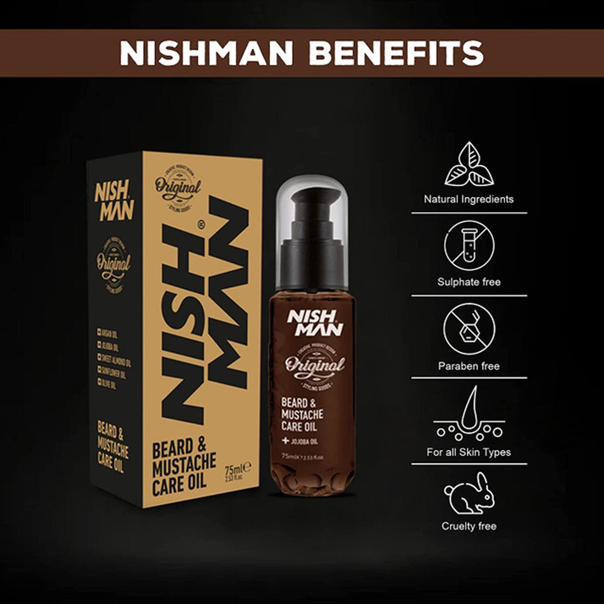 Nishman - Beard & Mustache Care Oil 75ml