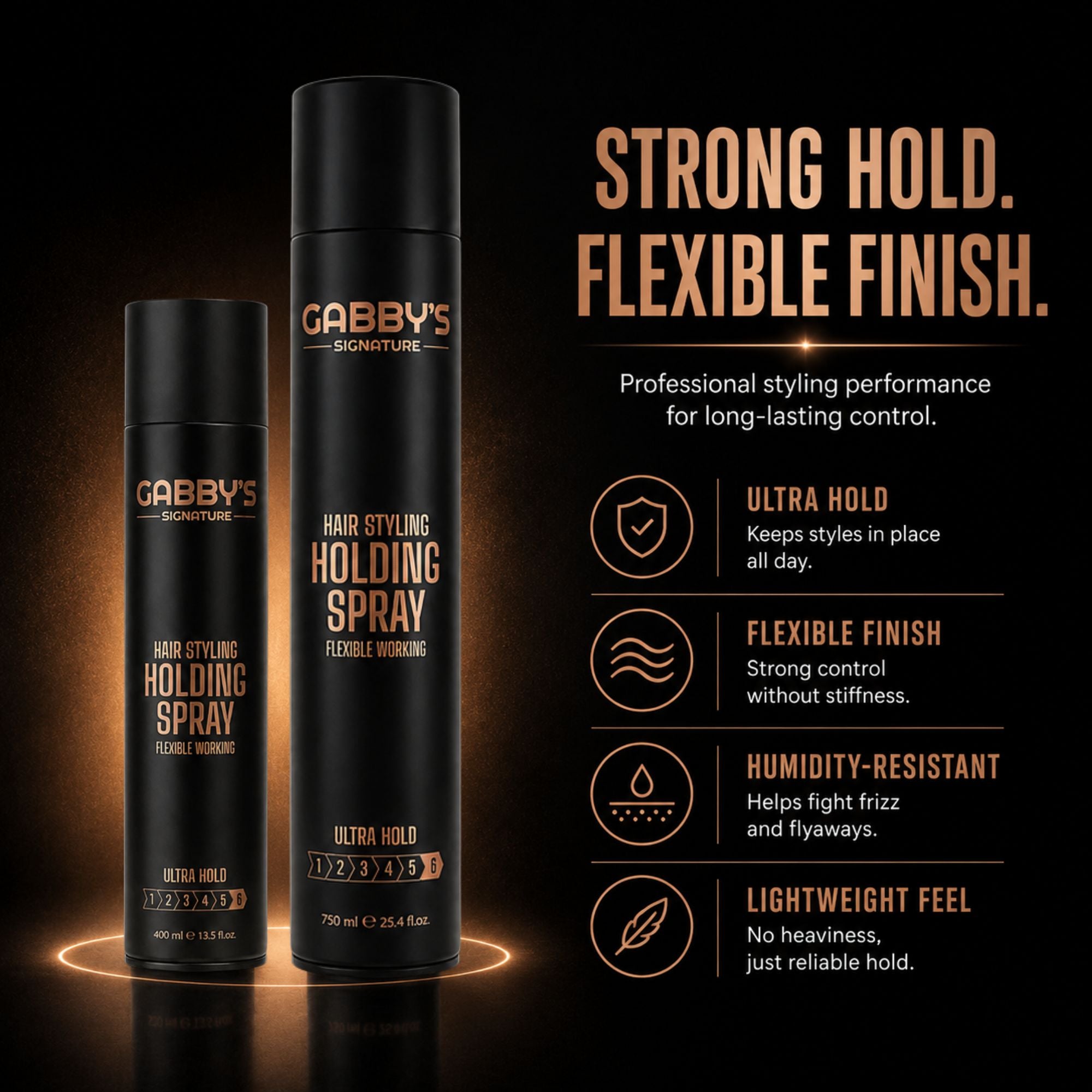 Gabby's Signature - Hair Styling Holding Spray 400ml