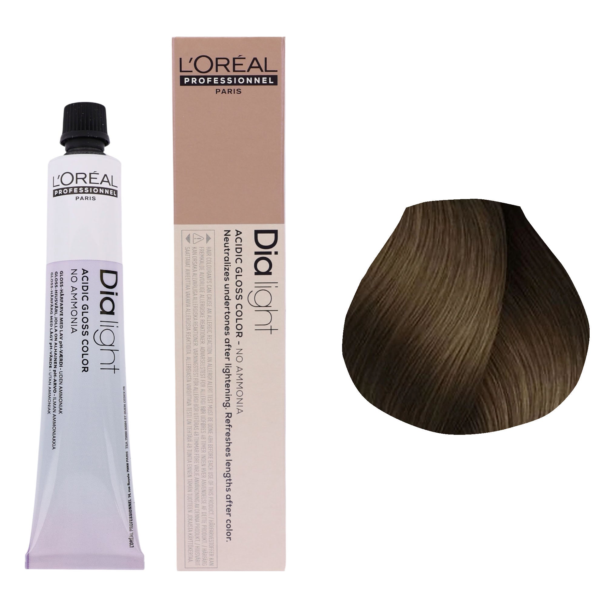 Loreal Professionnel - Dia Light Demi Permanent Acidic Gloss Hair Colour Cool Brown Series 50ml