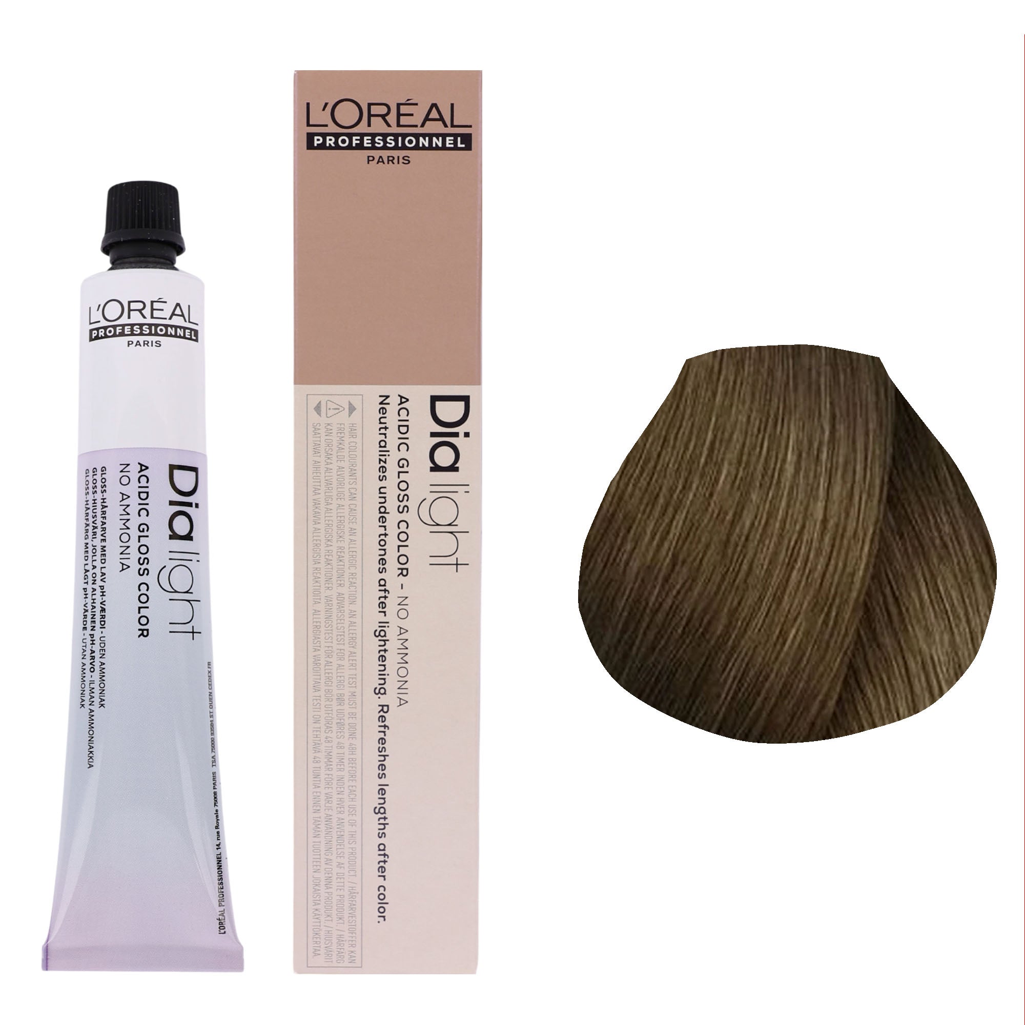 Loreal Professionnel - Dia Light Demi Permanent Acidic Gloss Hair Colour Mocha Series 50ml