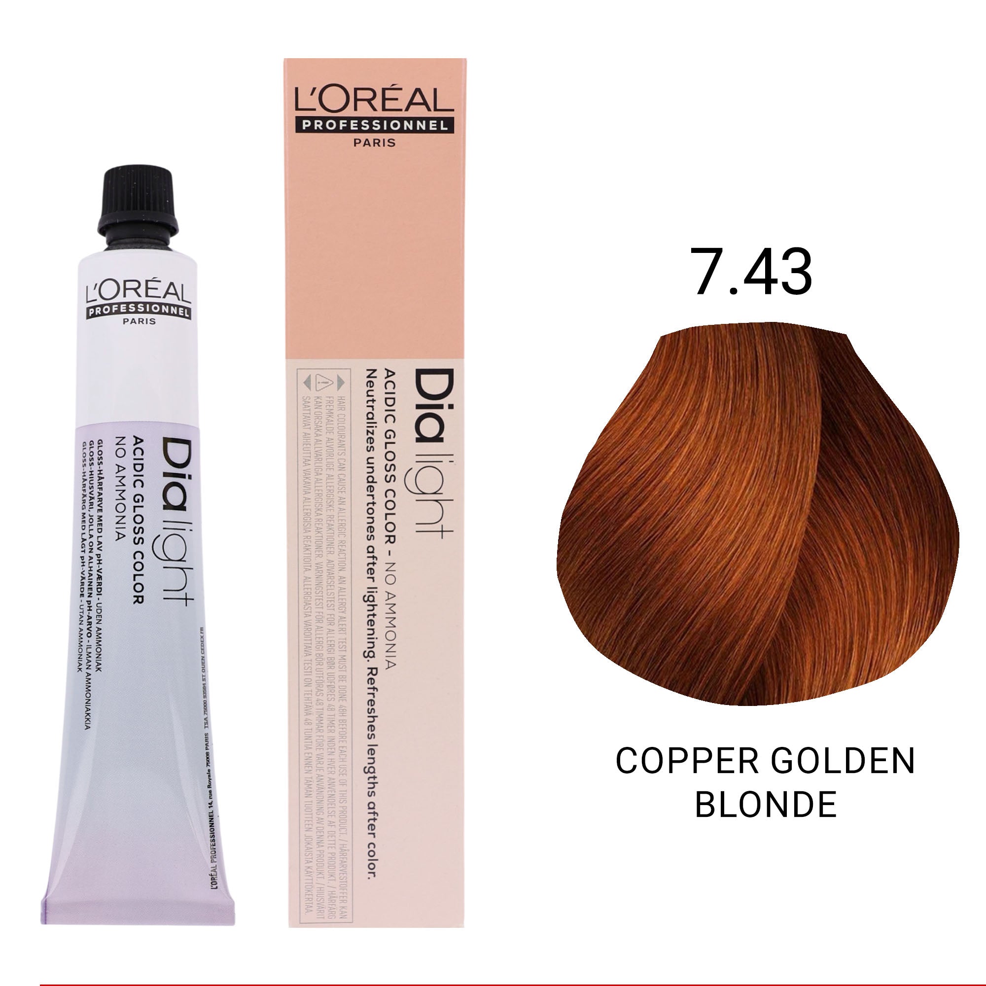 Loreal Professionnel - Dia Light Demi Permanent Acidic Gloss Hair Colour Warm Series 50ml