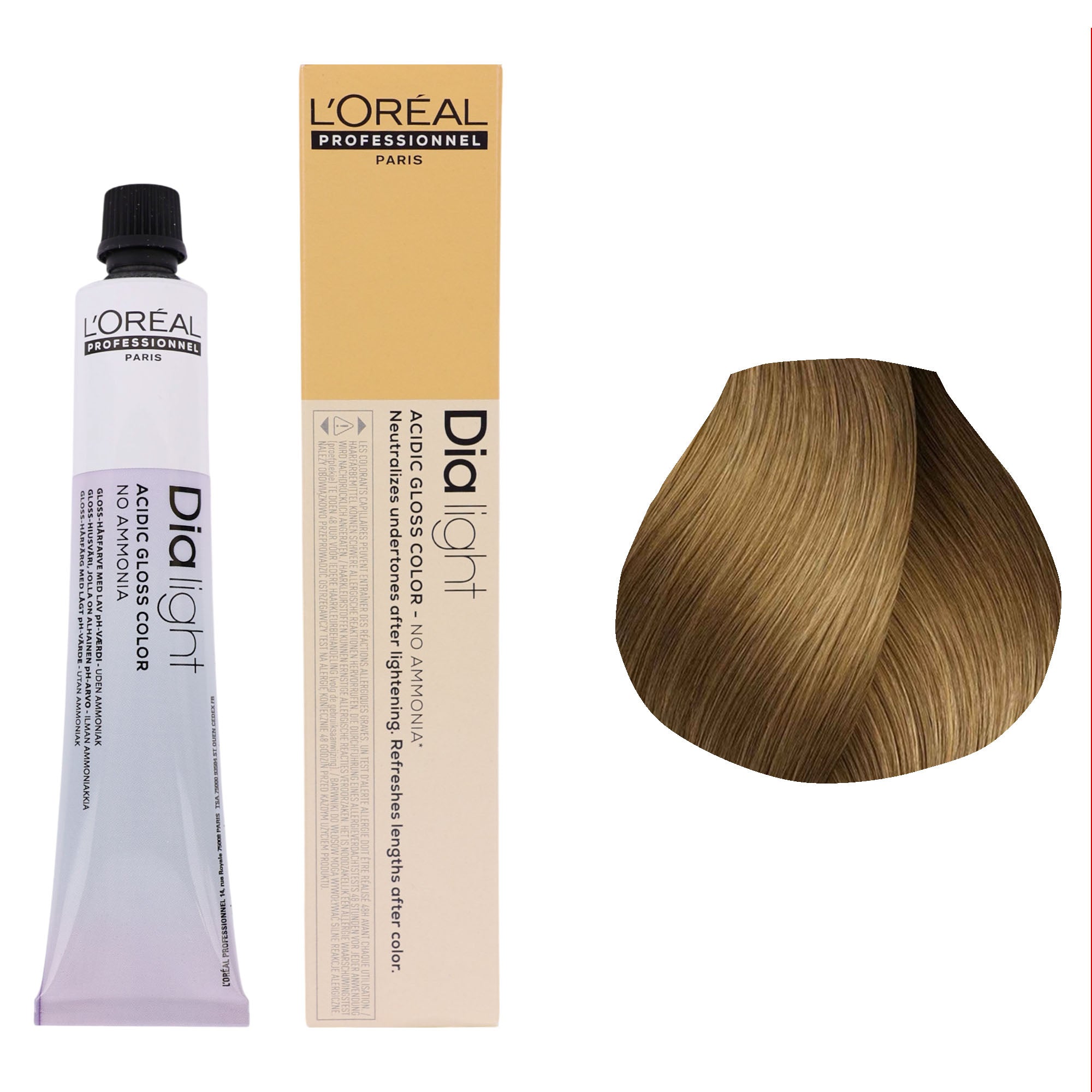 Loreal Professionnel - Dia Light Demi Permanent Acidic Gloss Hair Colour Gold Series 50ml