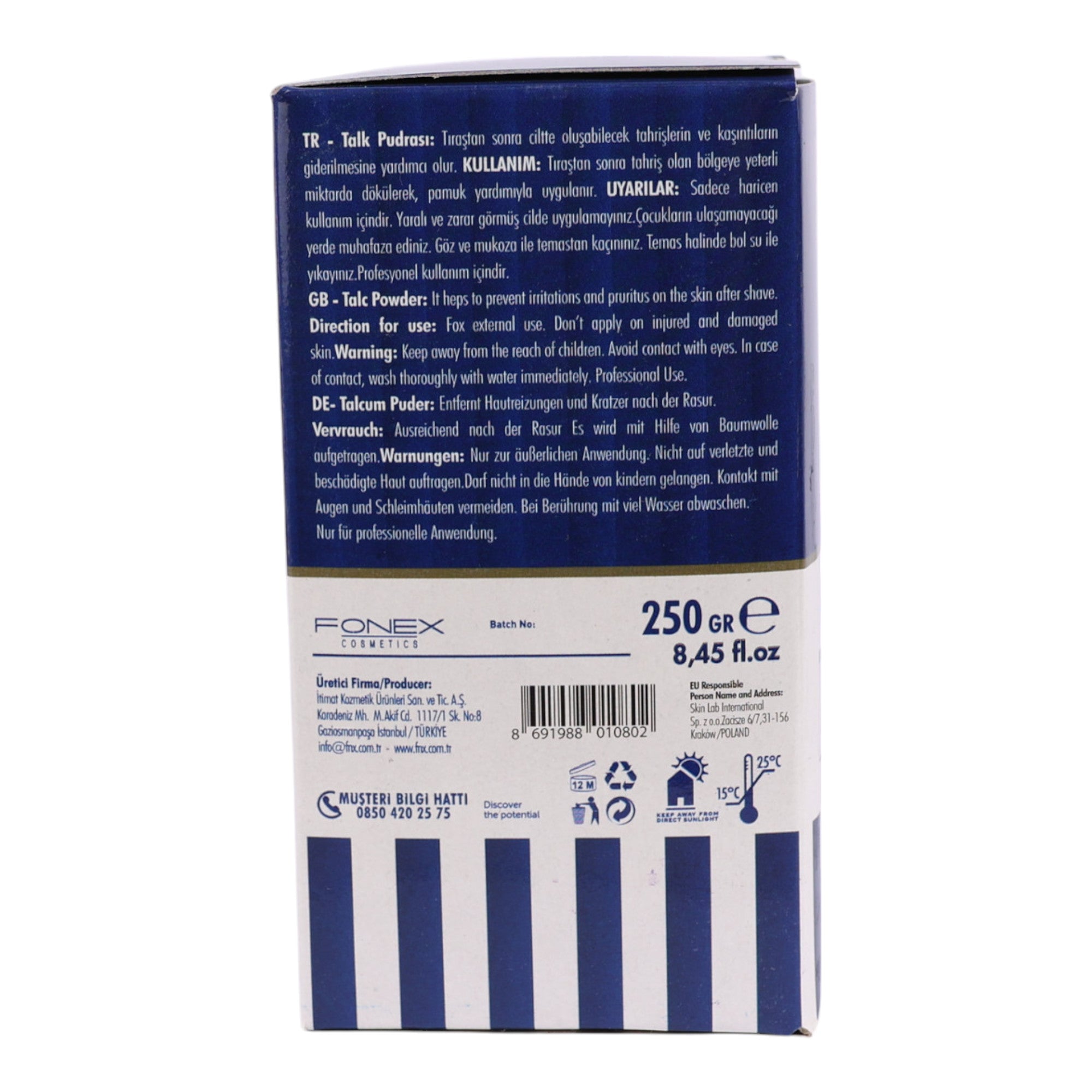 Fnx Barber - Talc Powder Rose 250g